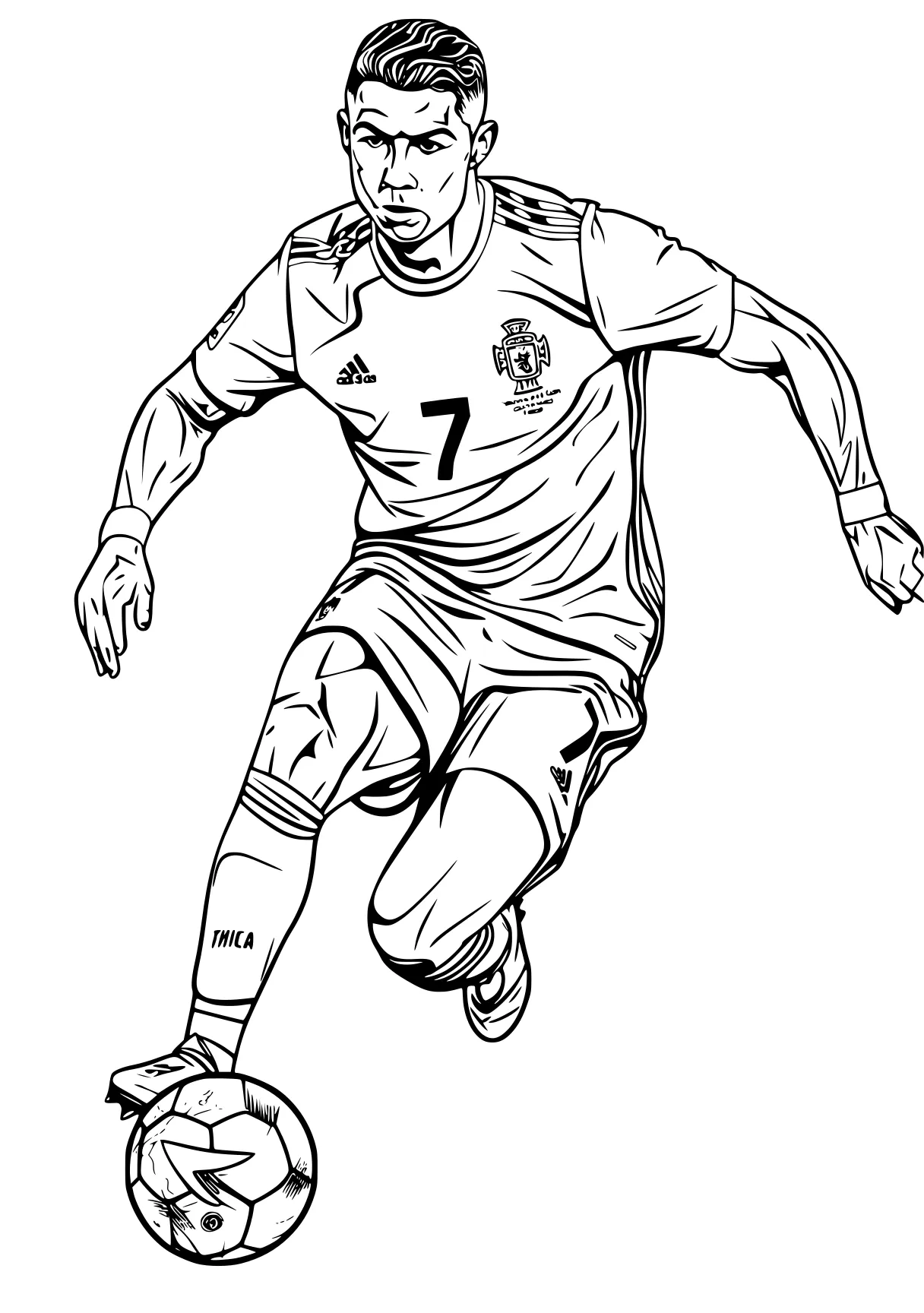 ronaldo coloring page ronaldo, soccer, messi, xavi, draw, free downloads