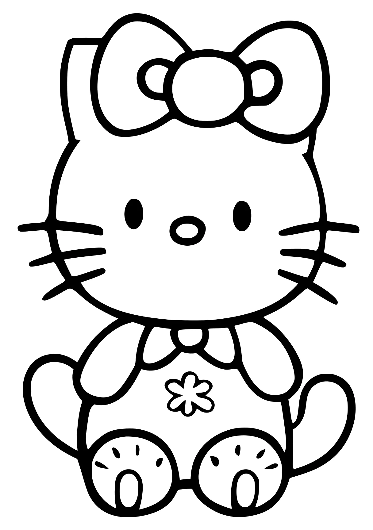 hello kitty coloring book sanrio, kitty, cinnamoroll, peppa, free page downloads