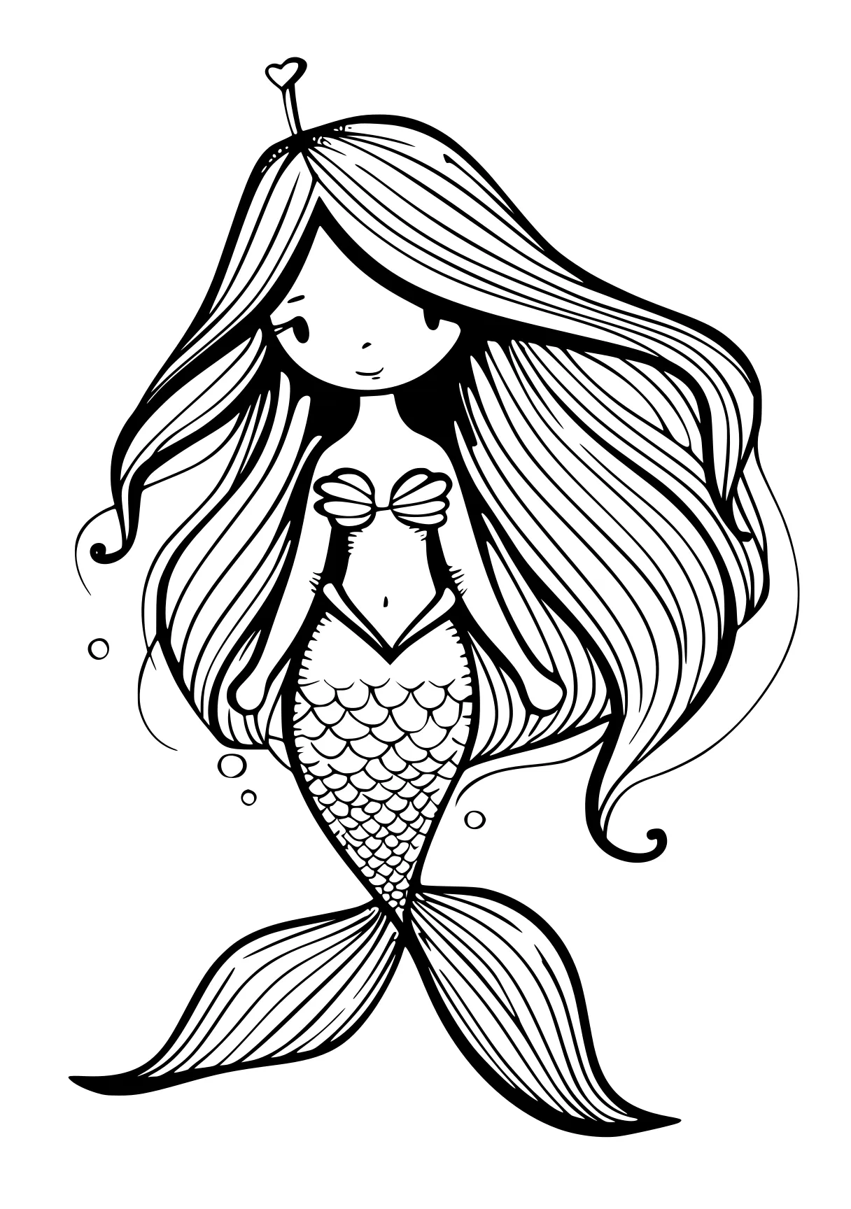 mermaid coloring sheet mermaid, siren, ariel, fish, zentangle, free page downloads