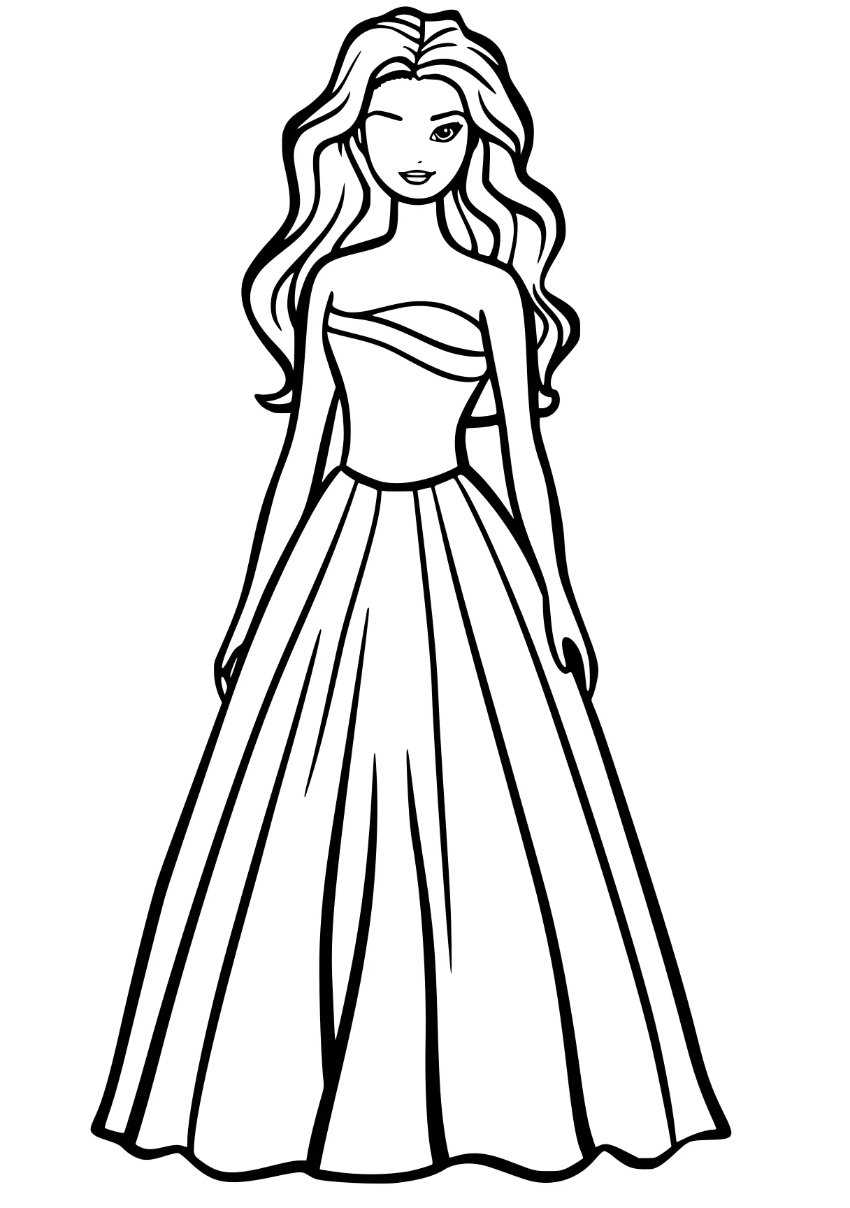 barbie coloring pages rapunzel, princess, dresses, free page downloads