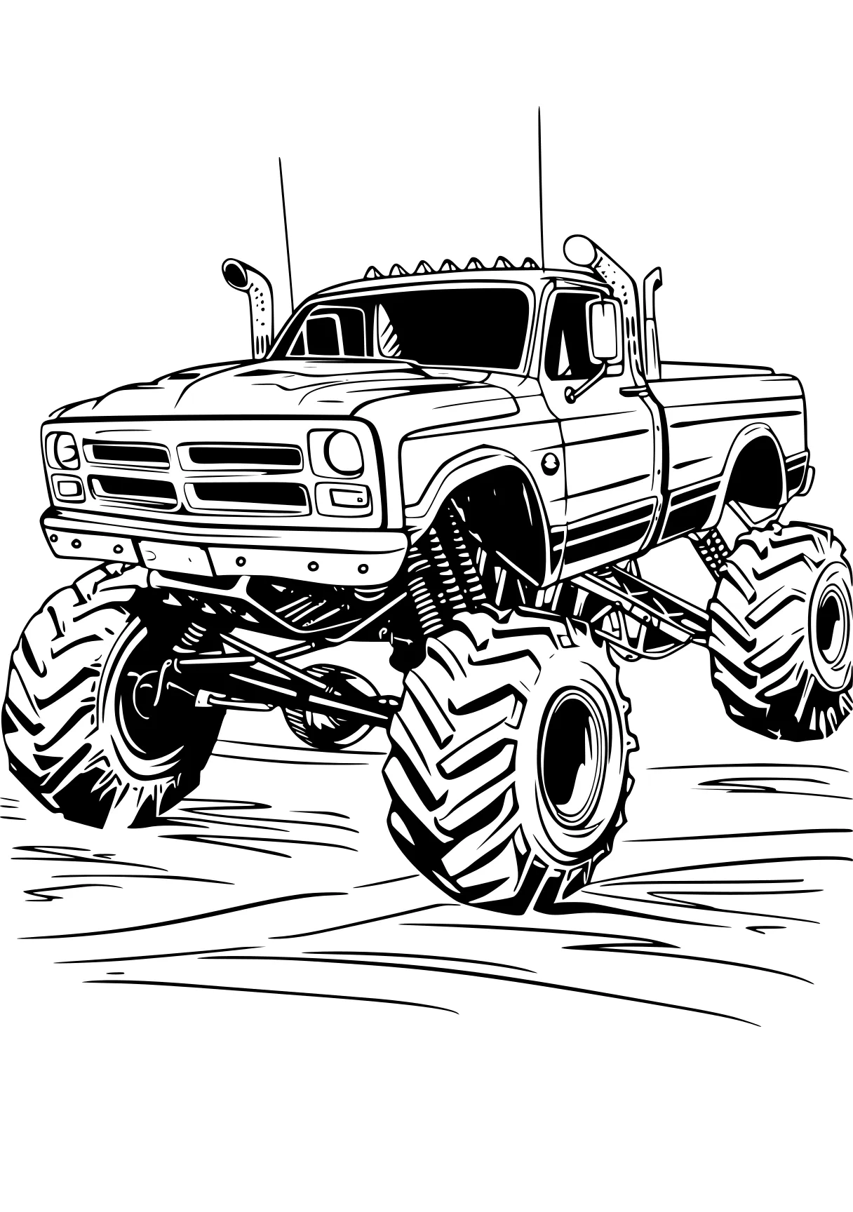 monster truck color page truck, trucks, crawler, vehicle, jeep, free coloring downloads