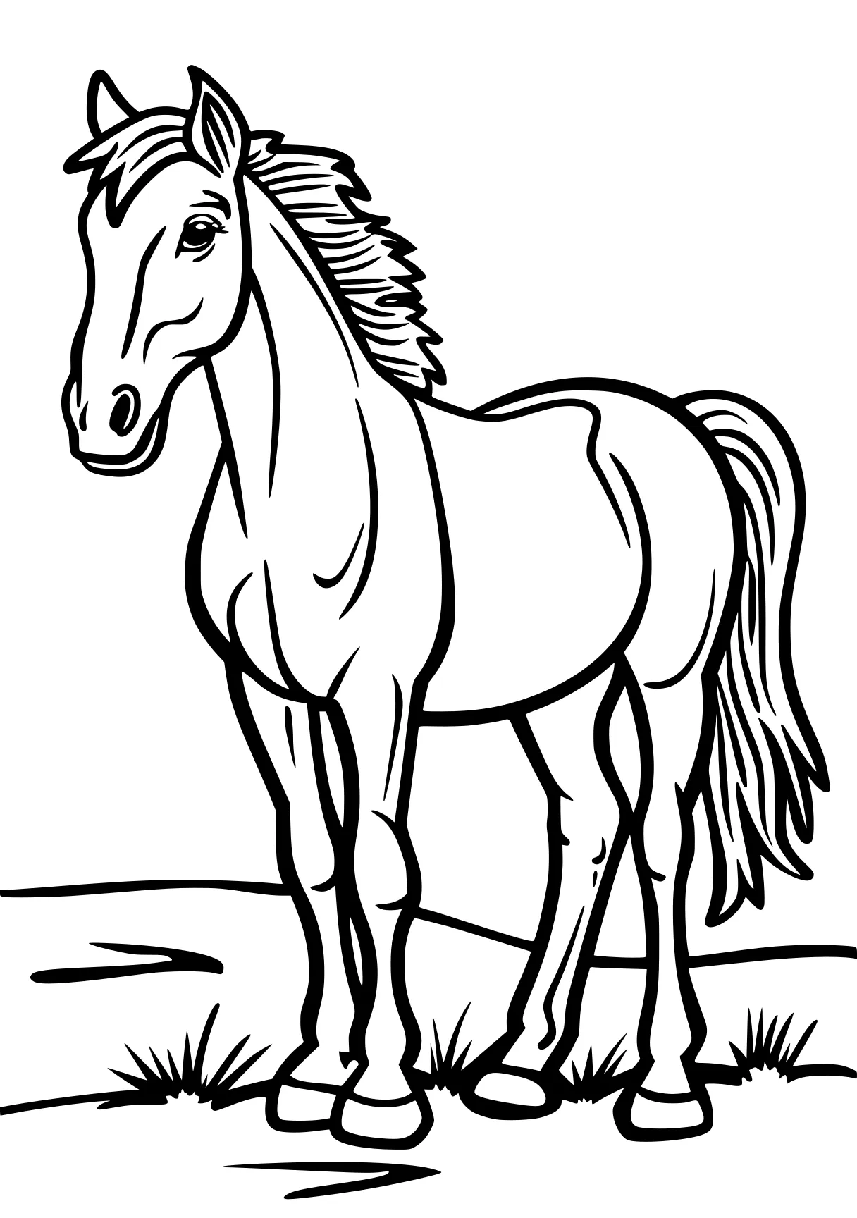 horse coloring sheet horse, unicorn, pony, pegasus, caticorn, free page downloads