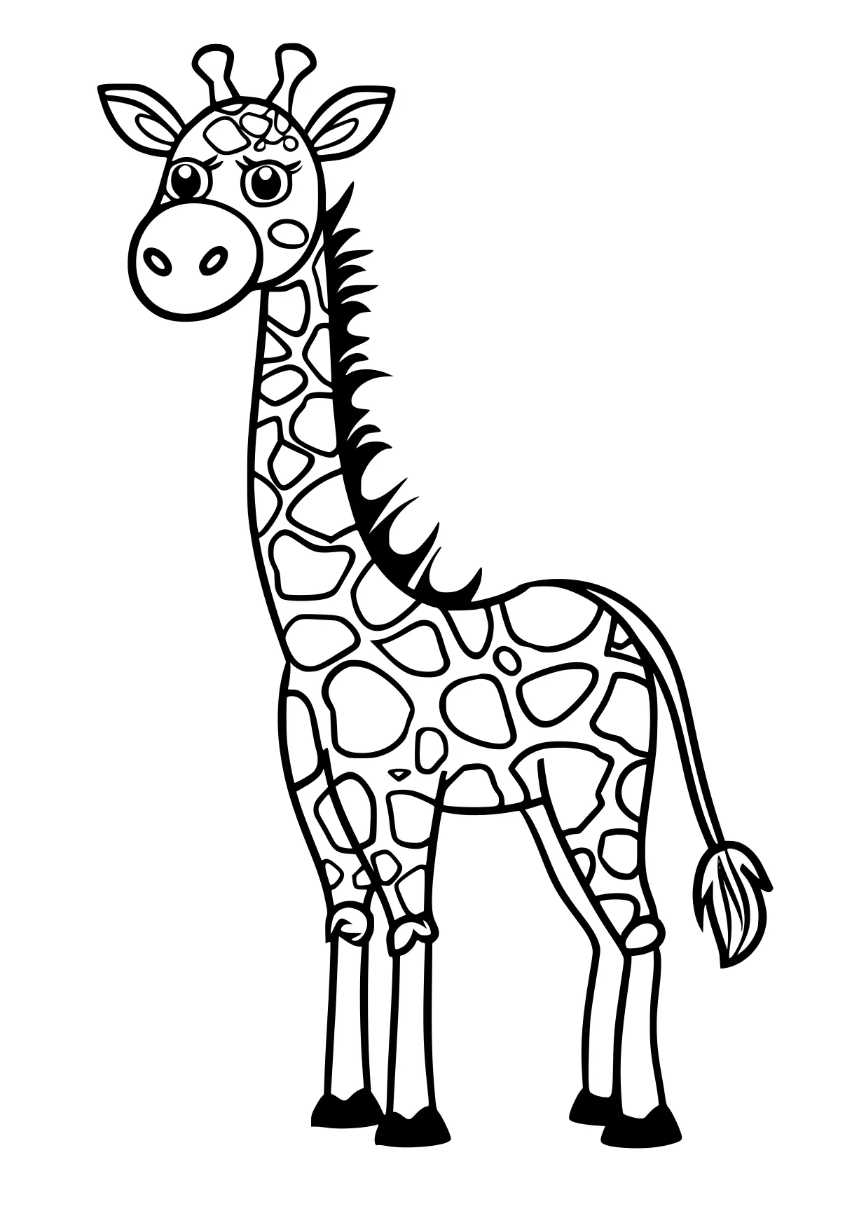 coloring pages hard giraffe, llama, brachiosaurus, camel, zebra, free page downloads