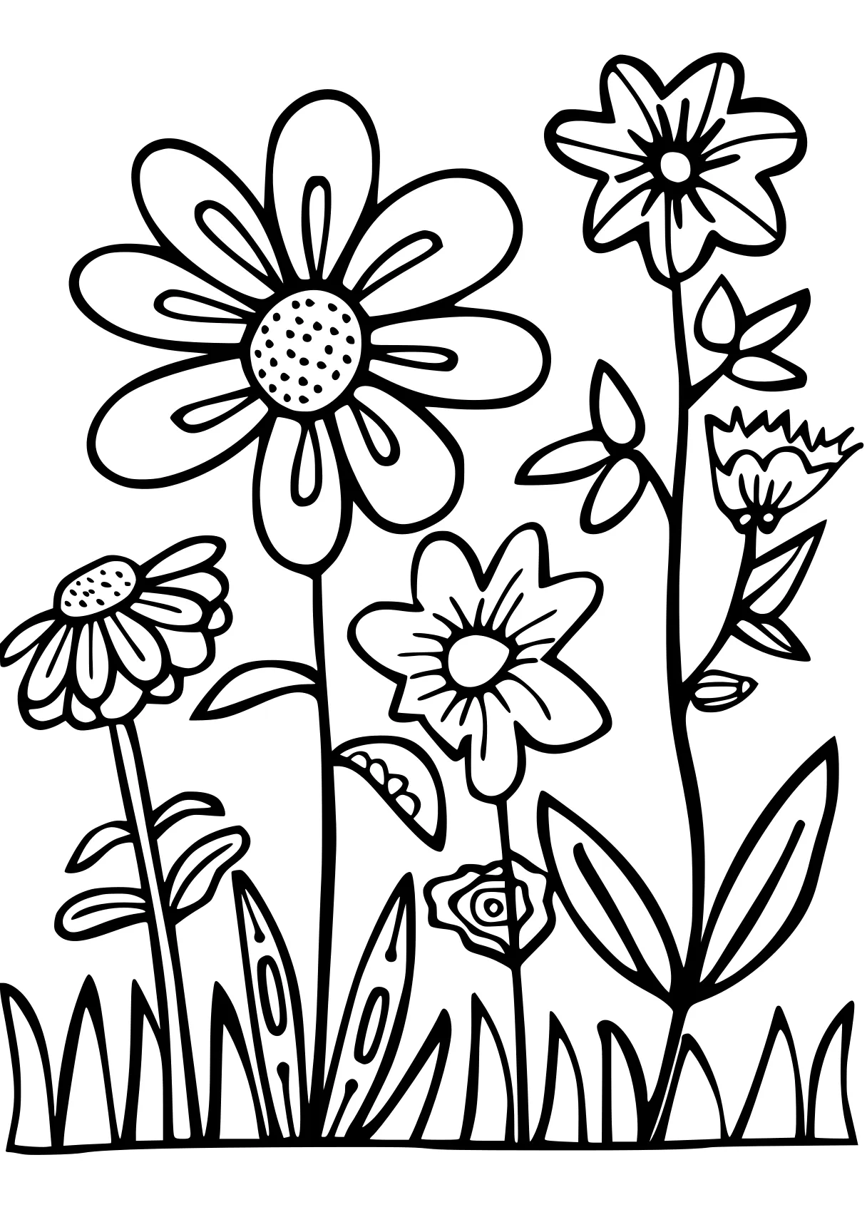 kindergarten coloring pages, flowers, colouring, zentangle, free page downloads