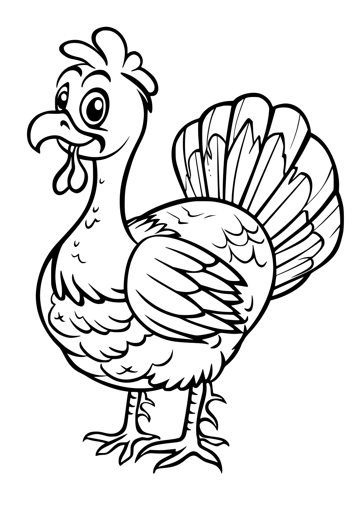 turkey coloring rooster, turkey, thanksgiving, free page downloads