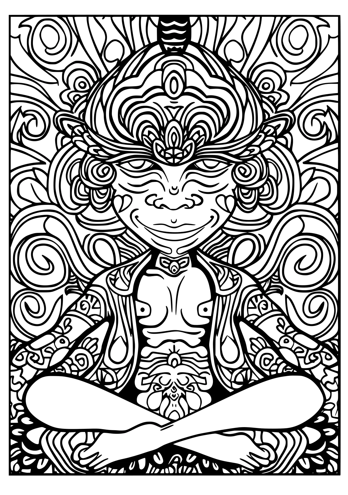 trippy coloring pages for adults, mandala, zentangle, mandalas, free page downloads