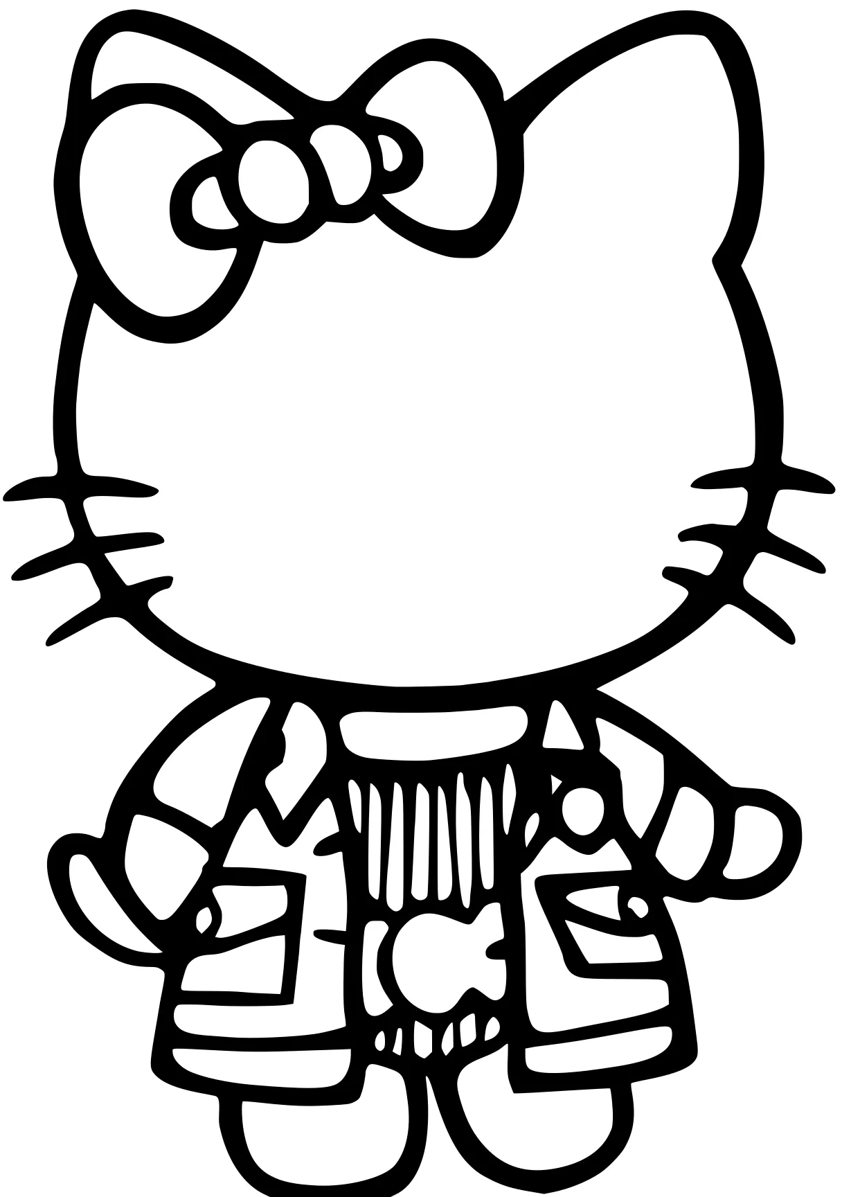 hello kitty coloring pages garfield, snoopy, sanrio, unikitty, peanuts, free page downloads