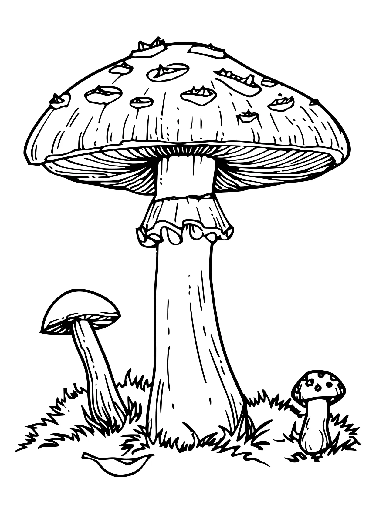 mushroom coloring page mushroom, size, illustrator, free downloads