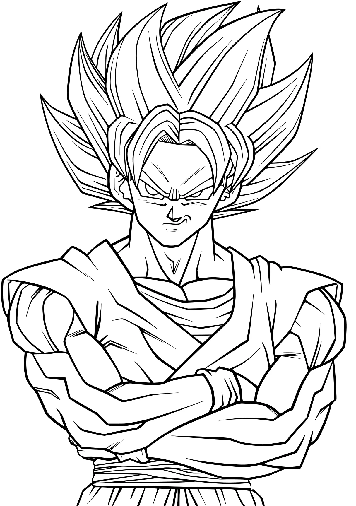 goku coloring sheets gogeta, goku, vegeta, vegito, broly, free page downloads