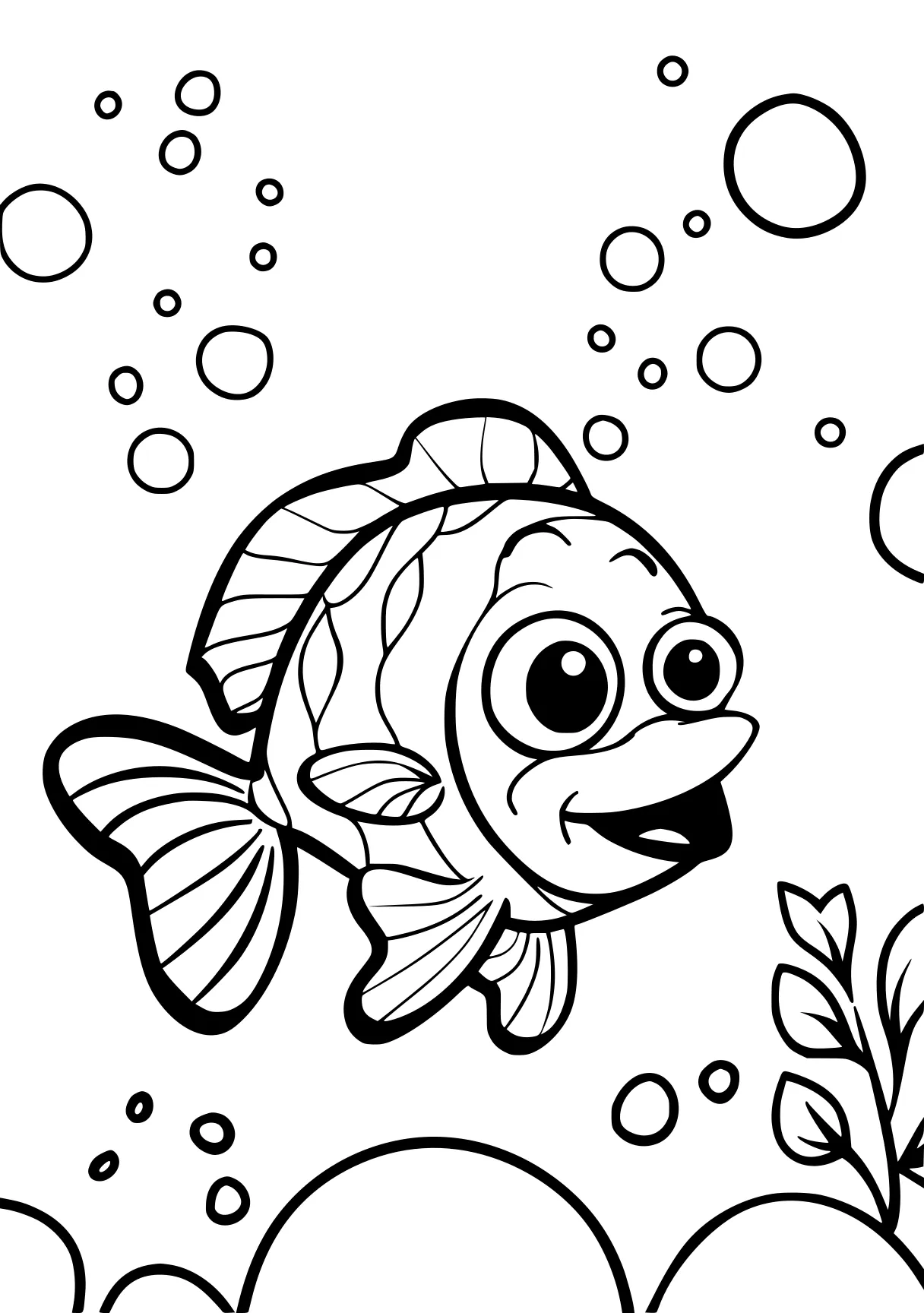 coloring online for adults nemo, fish, dory, guppies, free page downloads