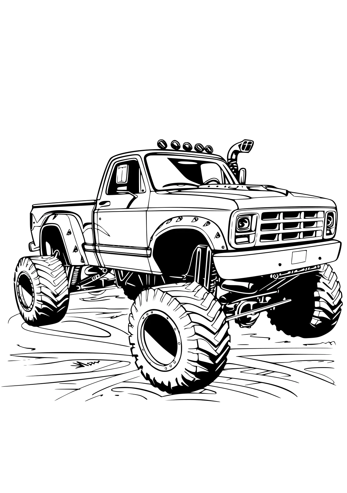 monster truck coloring sheet truck, jeep, trucks, vehicle, crawler, free page downloads