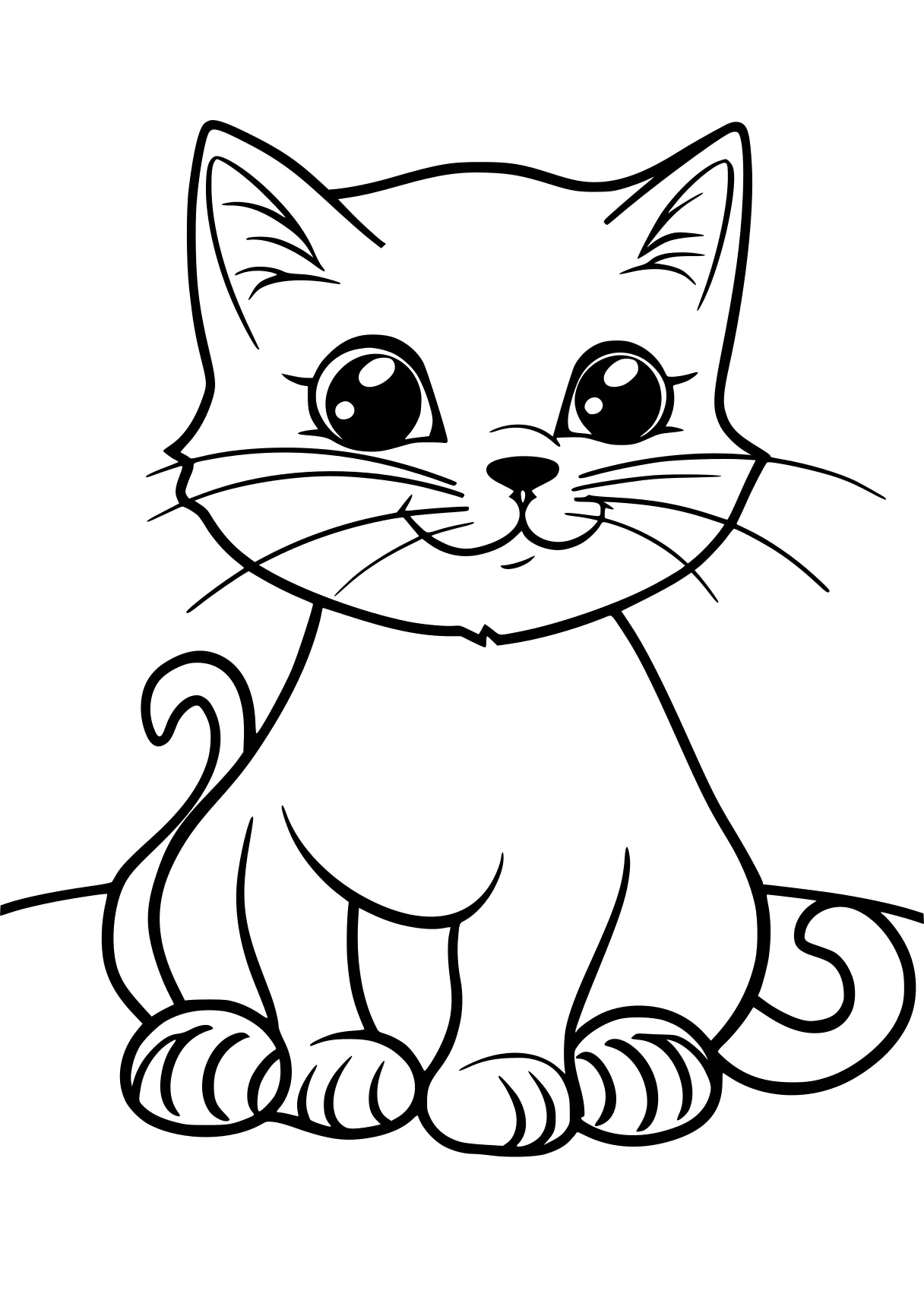 kitten coloring pages mew, cat, kitty, aristocats, free page downloads