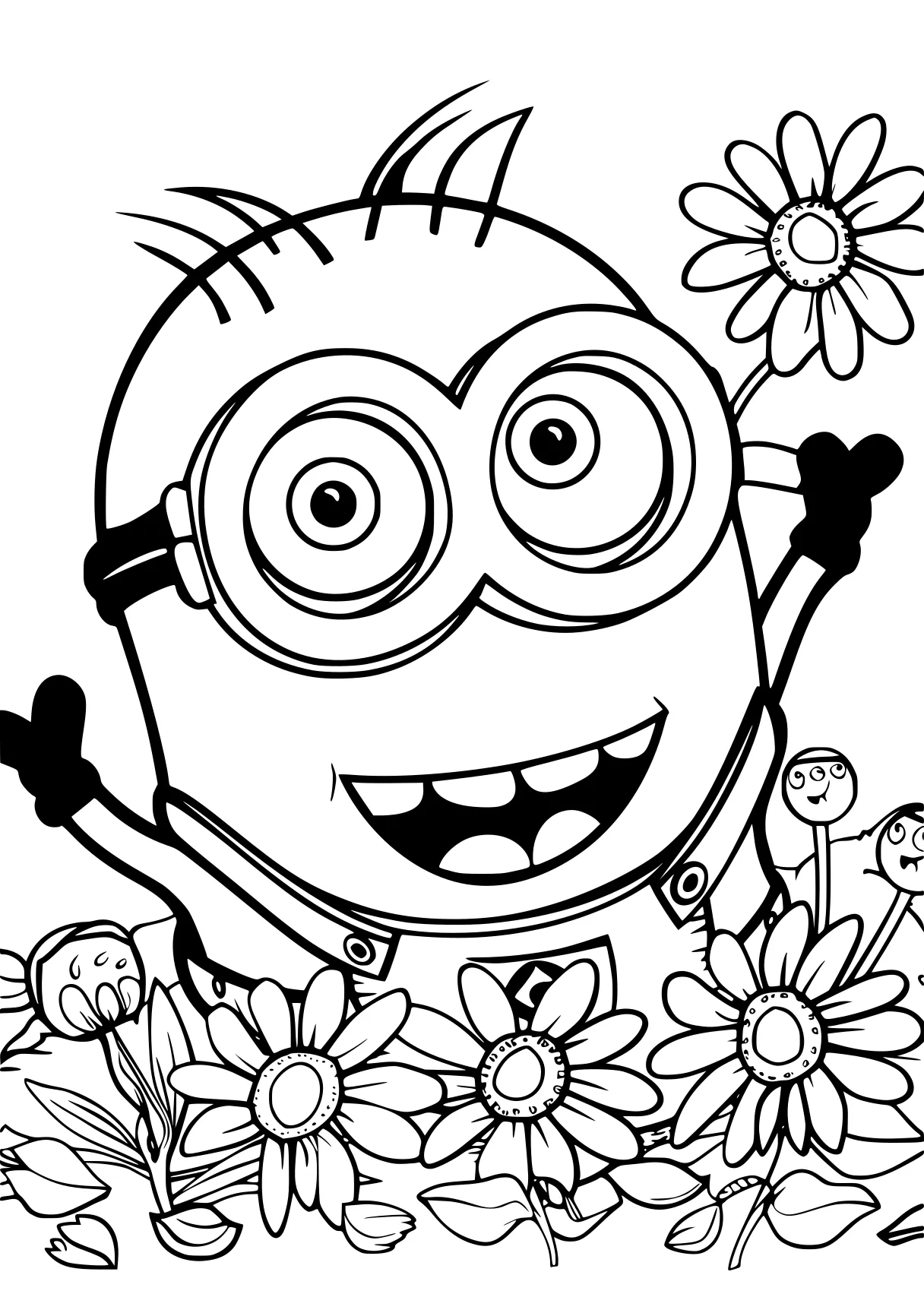 online coloring pages minion, minions, spongebob, free page downloads