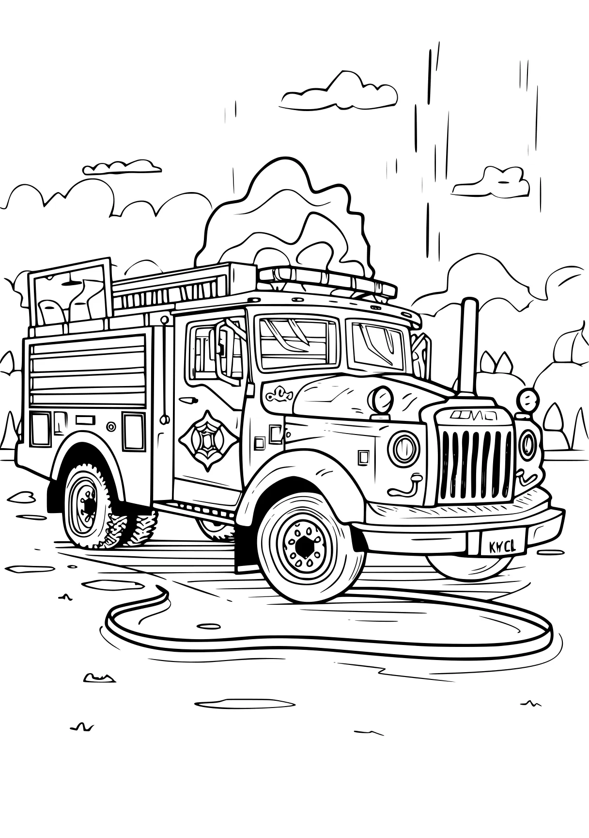 fire engine colouring pages firefighter, fireman, ambulance, washing, rescue, free coloring page downloads