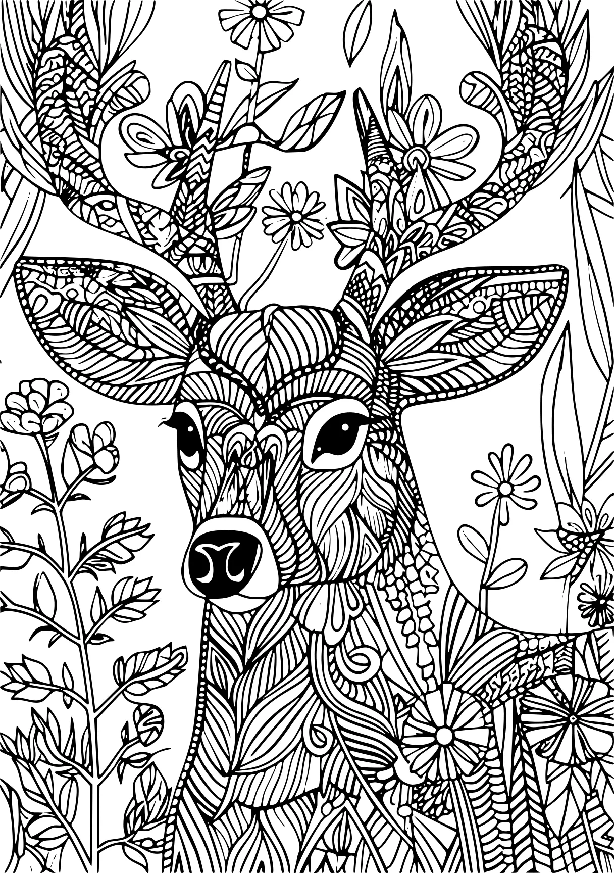 printable animal coloring pages deer, bambi, colouring, free page downloads