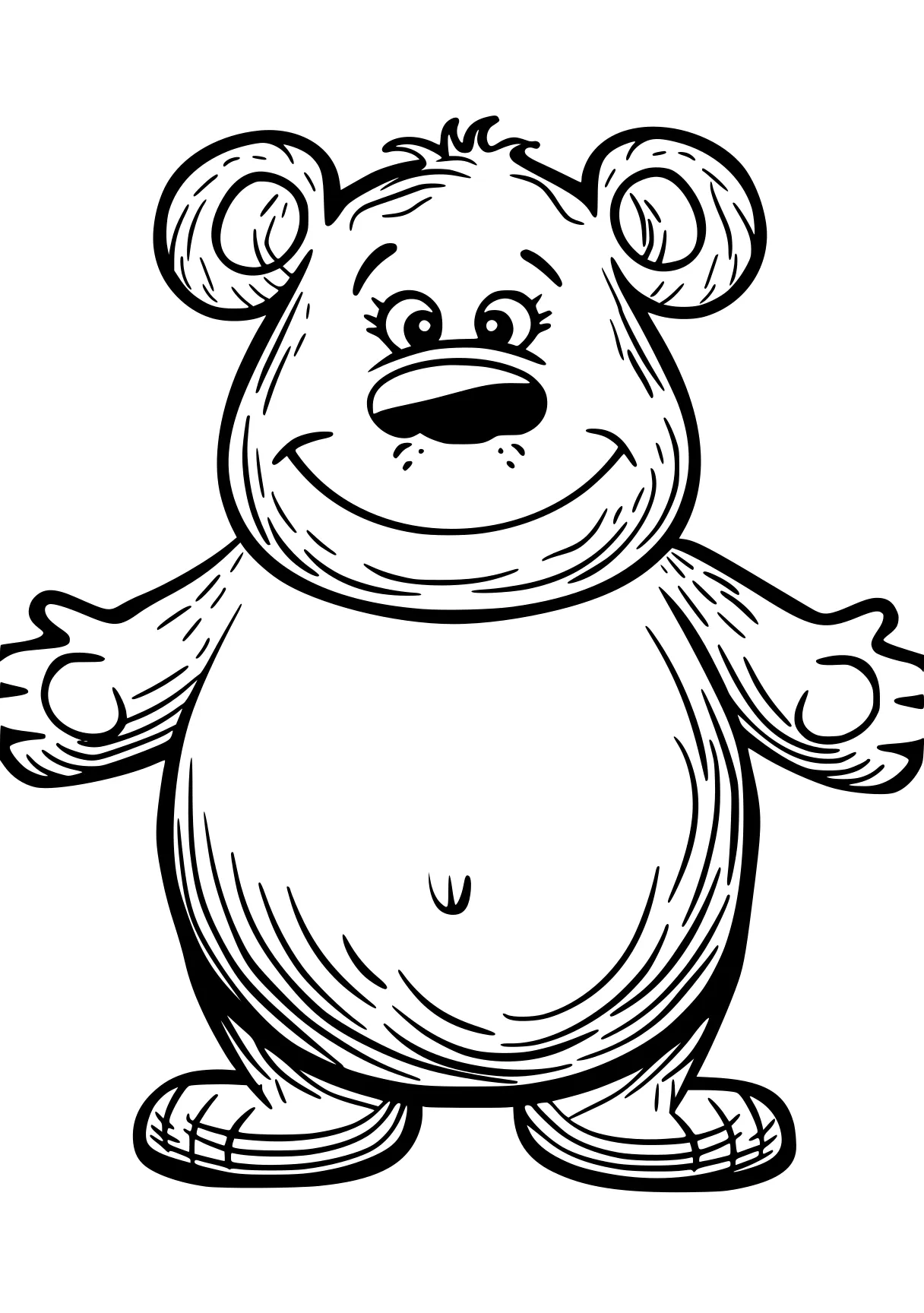 huggy wuggy coloring page pig, bear, pooh, winnie, fazbear, free downloads