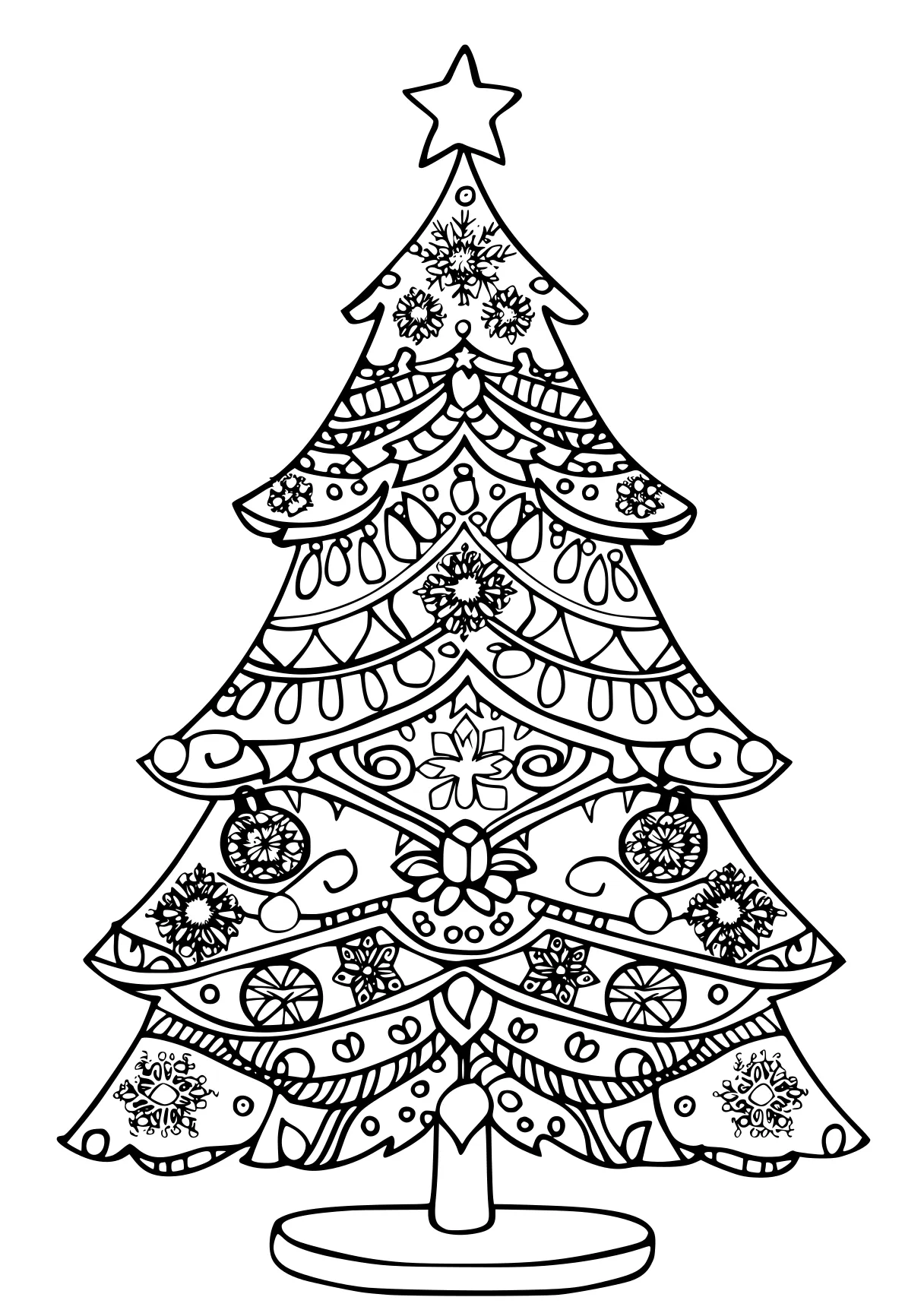 christmas tree coloring page ornament, tree, merry, christmas, free downloads