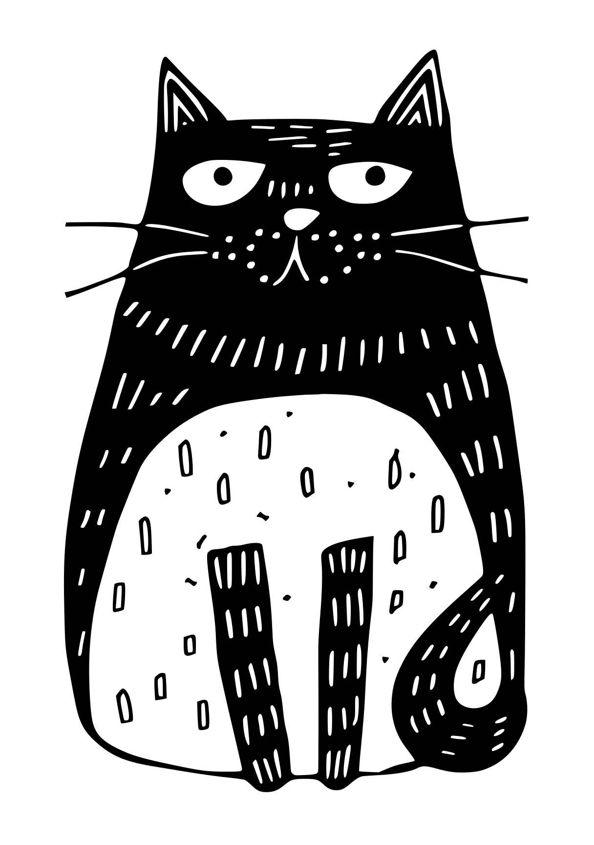 printable pictures to color totoro, cat, illustrator, kitty, cats, free coloring page downloads