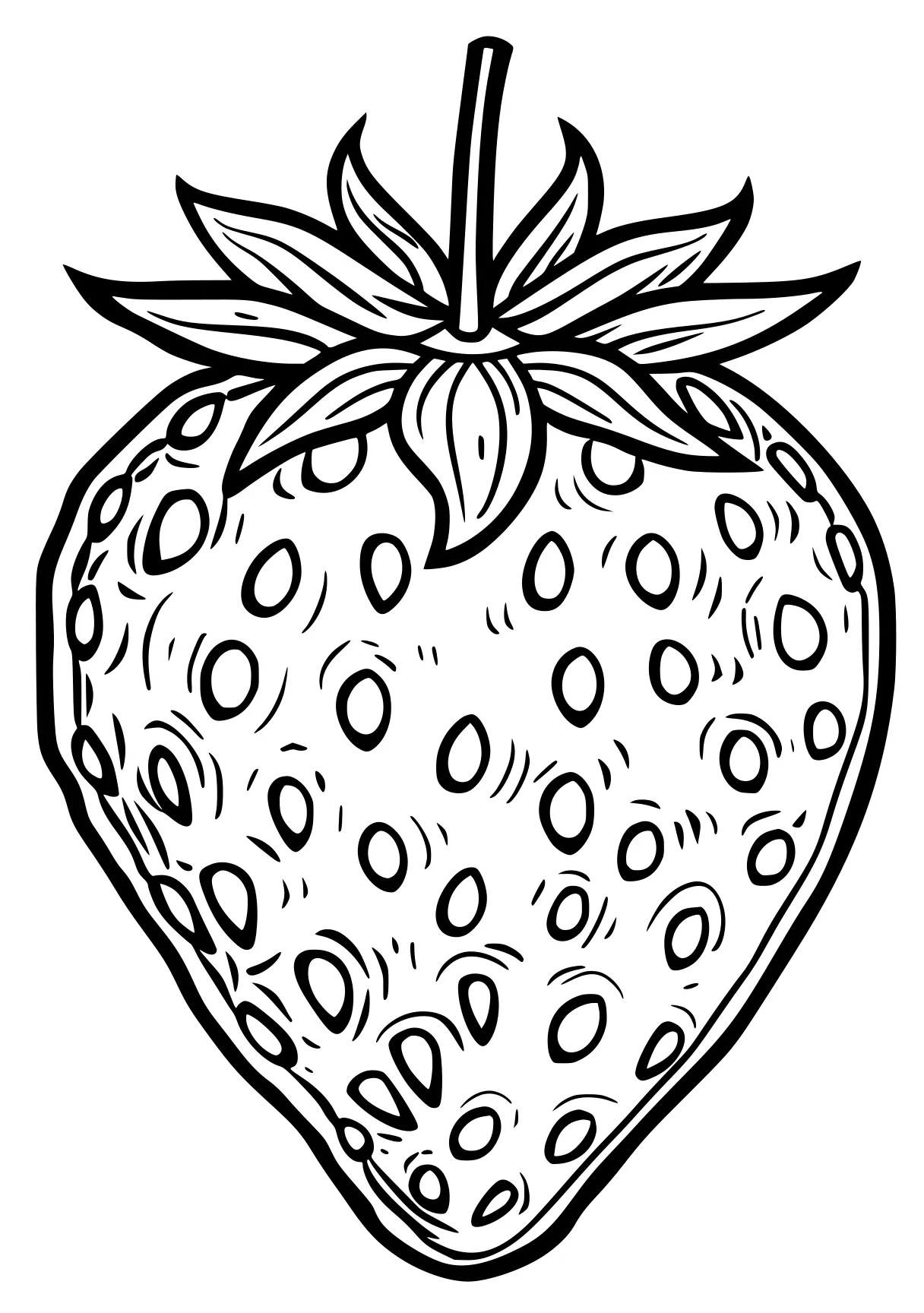 strawberry coloring page strawberry, pineapple, wall, fruit, watermelon, free downloads