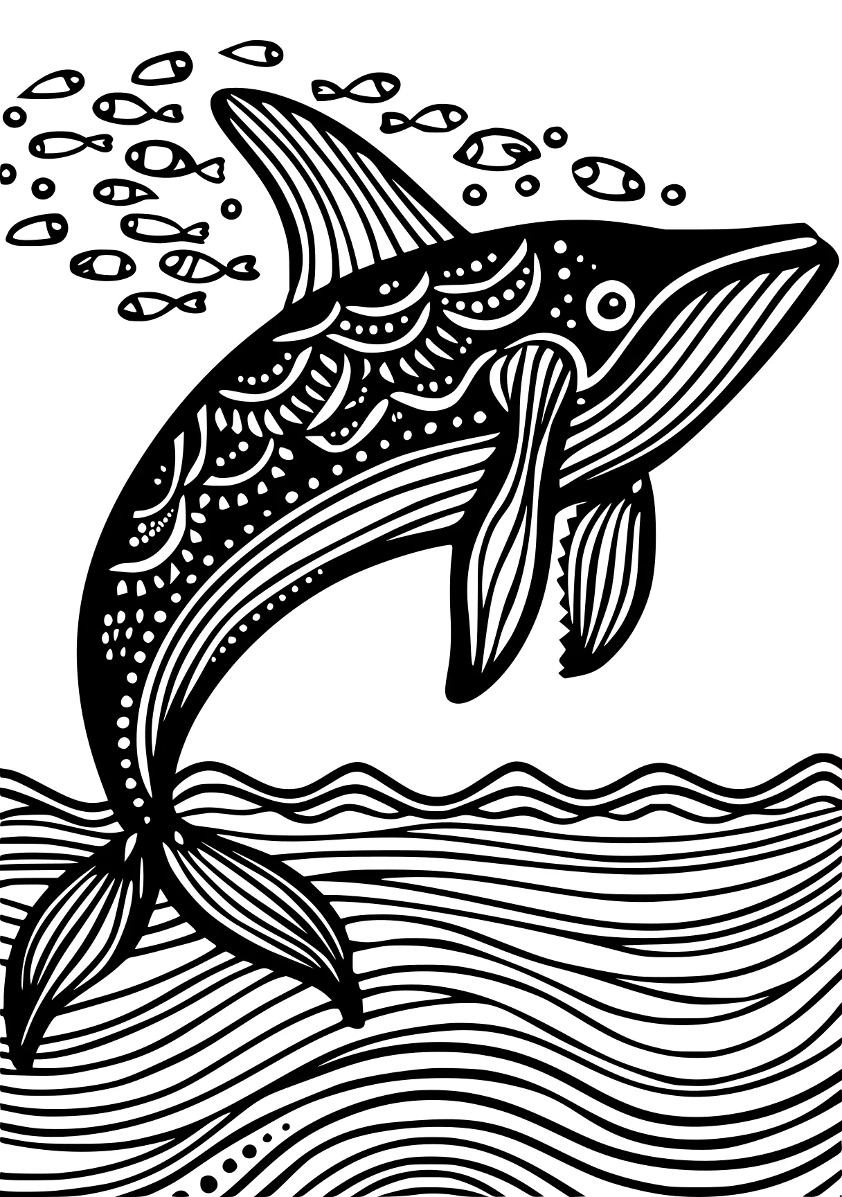 ocean animals coloring pages whale, orca, fish, dolphin, shark, free page downloads