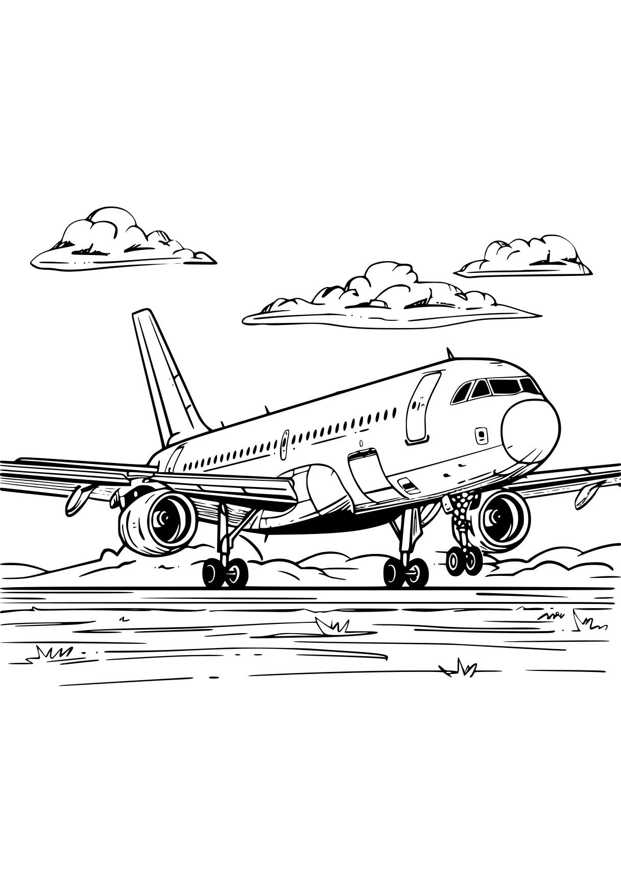 airplane coloring page aeroplane, plane, airplane, transportation, jet, free downloads