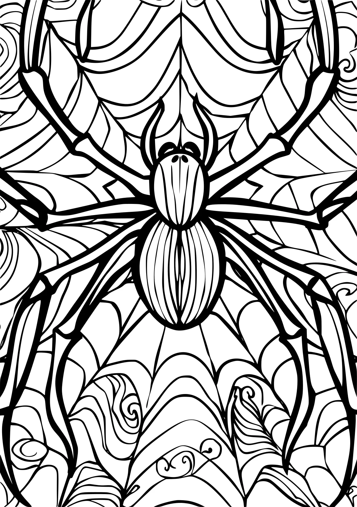 spider coloring page spider, intricate, pattern, free downloads