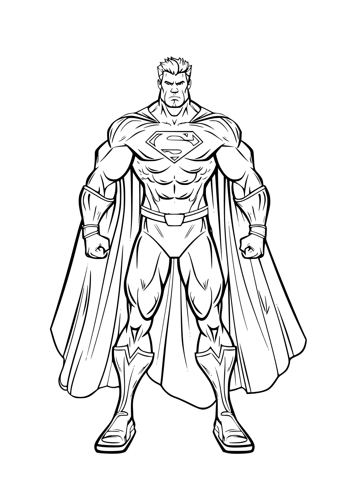 super hero coloring page superman, pencils, superhero, supercoloring, super, free downloads