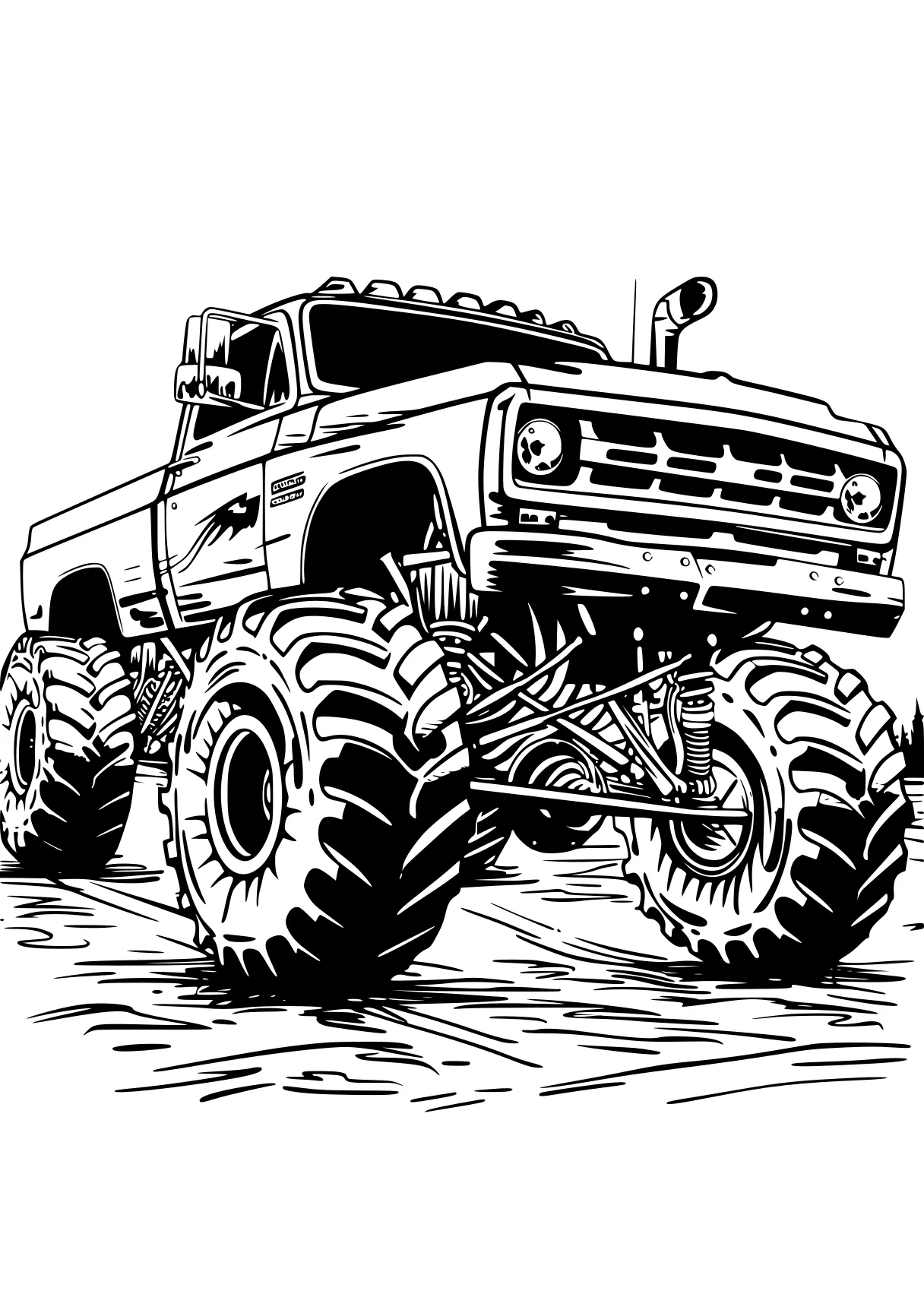 monster truck coloring sheet truck, crawler, trucks, jeep, vehicle, free page downloads