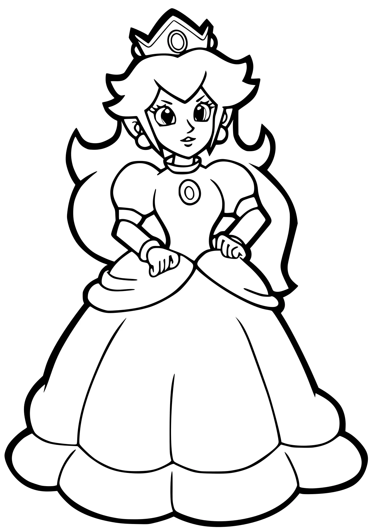 princess peach coloring page rosalina, diana, rosa, peach, daisy, free downloads