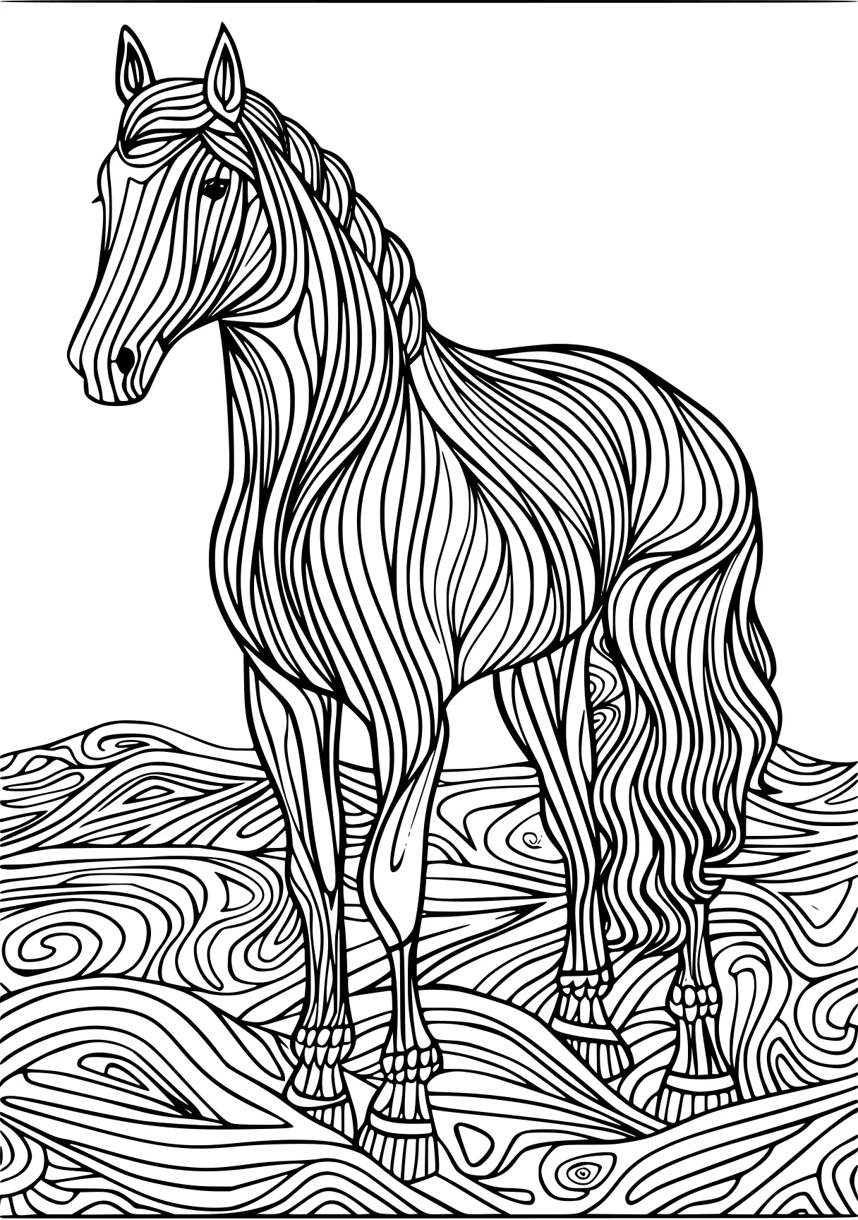 horse printable coloring pages horse, zebra, unicorn, pony, free page downloads