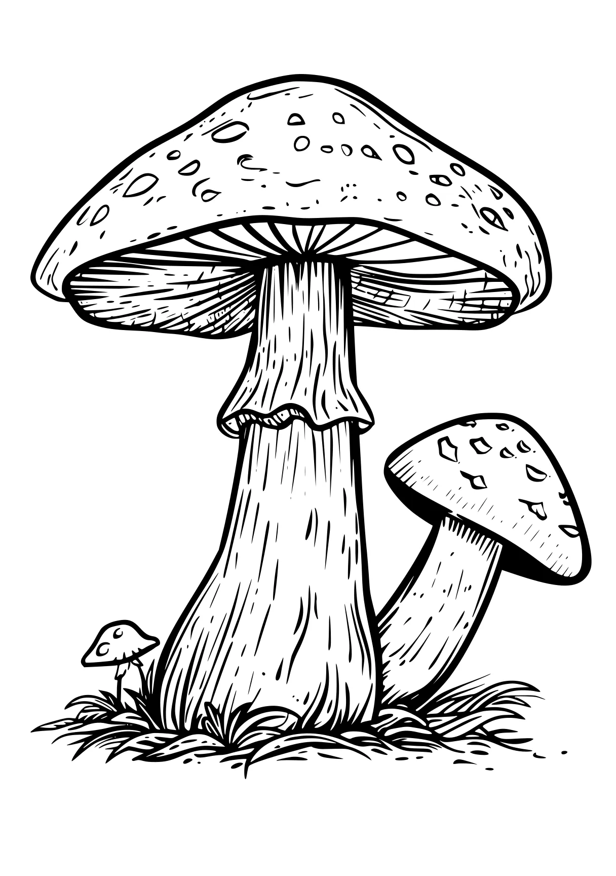 mushroom coloring page mushroom, illustrator, size, free downloads