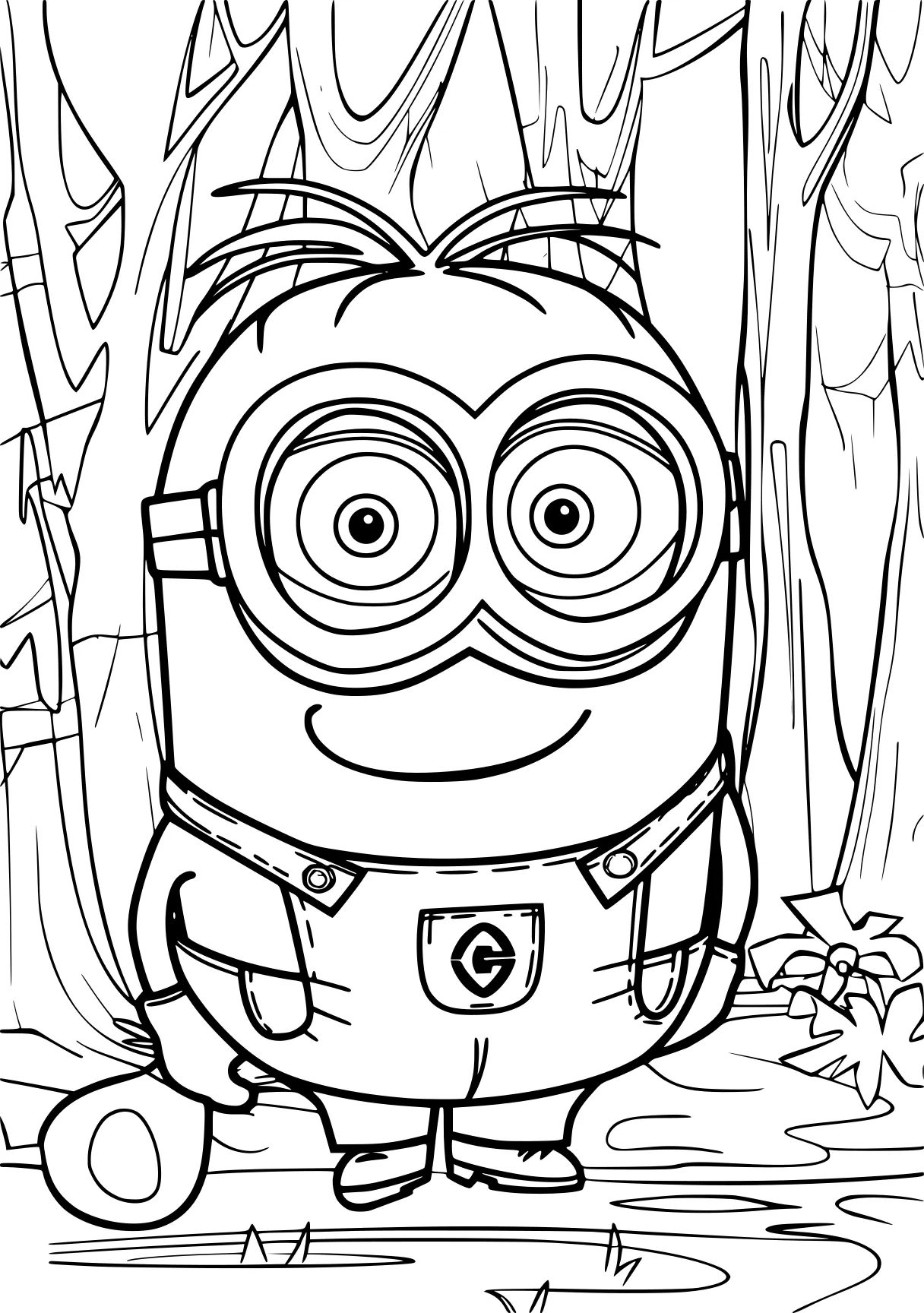 free coloring pages for kids minion, minions, pencils, page downloads