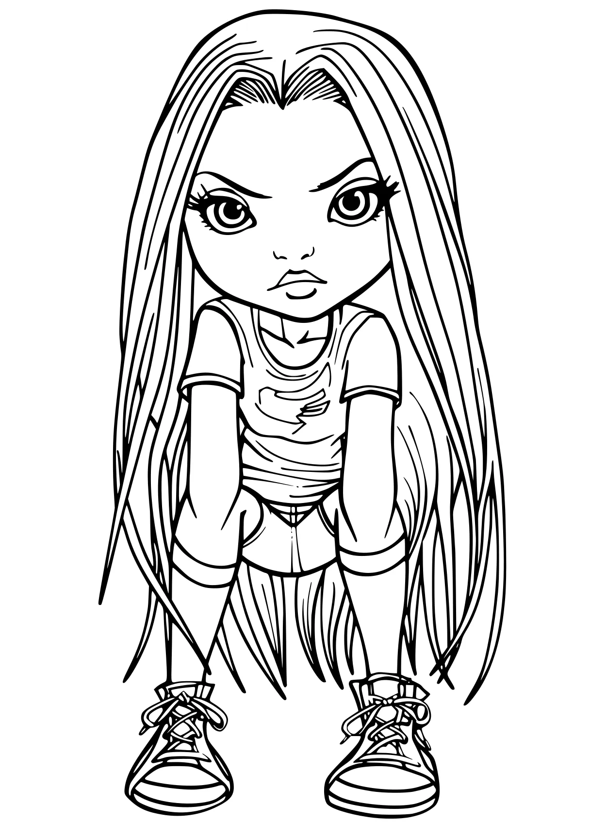 bratz coloring pages chibi, bratz, winx, doll, harley, free page downloads