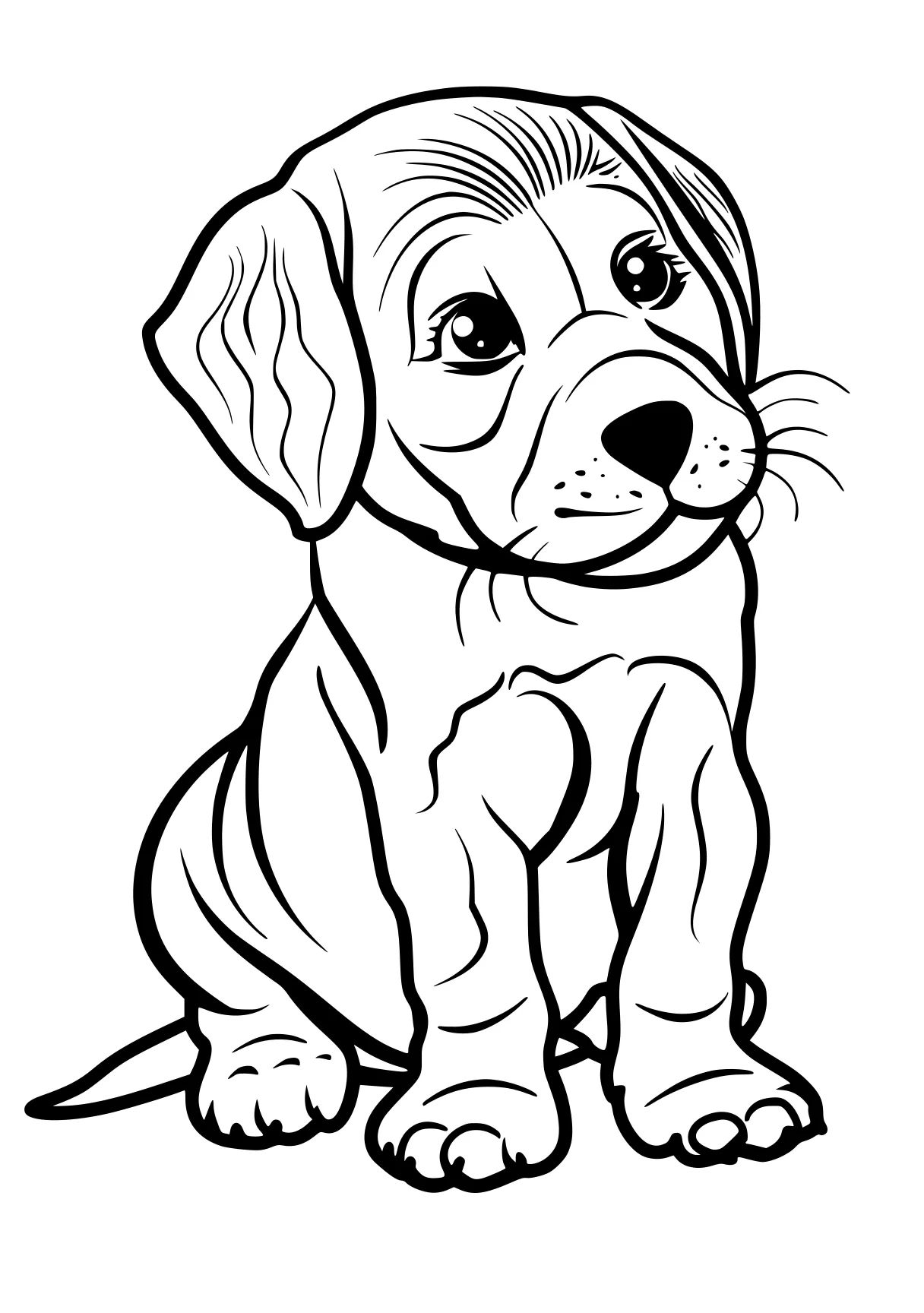 dog coloring retriever, illustrator, dog, bulldog, free page downloads