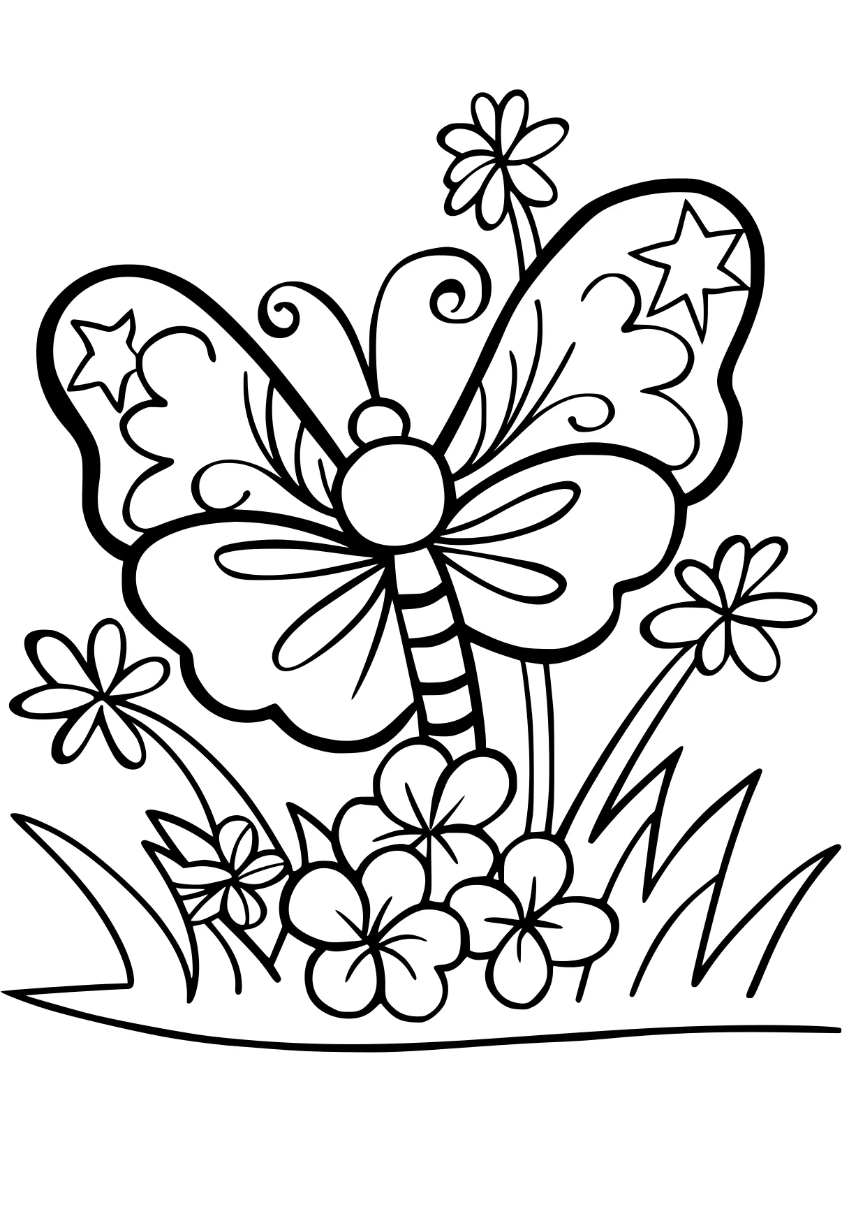 free coloring pages for kids, butterfly, butterflies, illustrator, page downloads