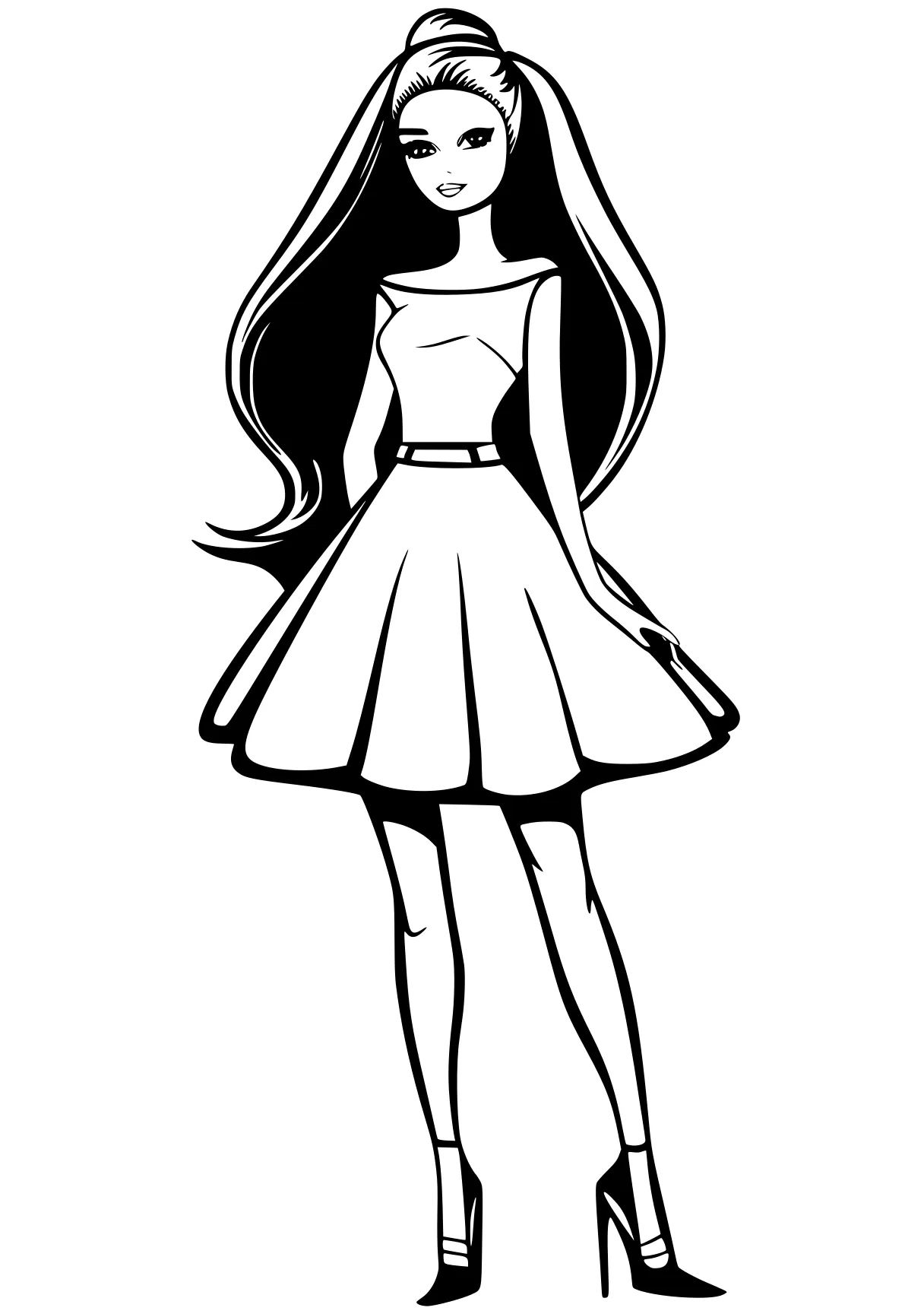 barbie doll coloring pages girl, sailor, dresses, jasmine, sally, free page downloads