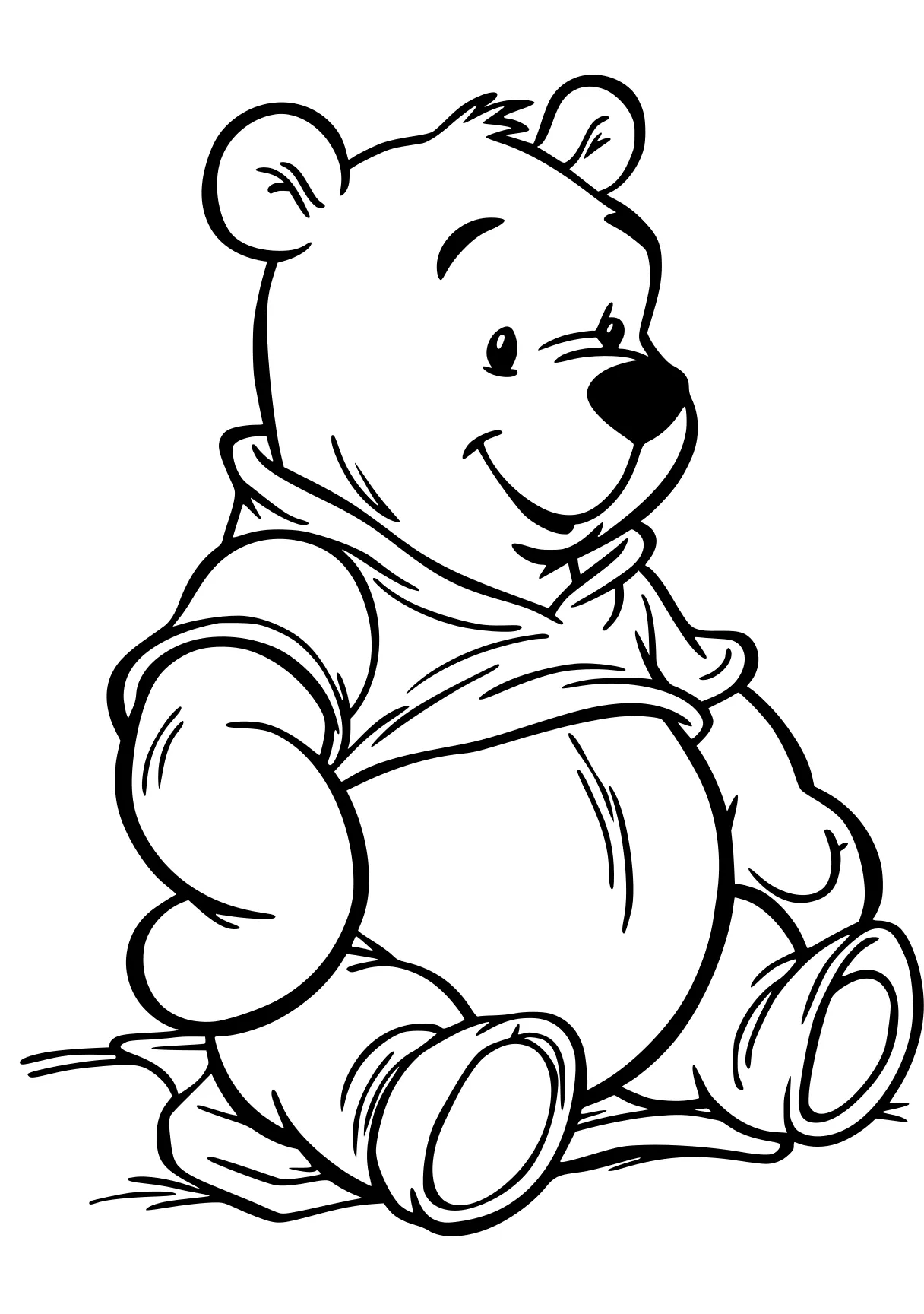 pooh bear coloring pages pooh, winnie, bear, fazbear, teddy, free page downloads