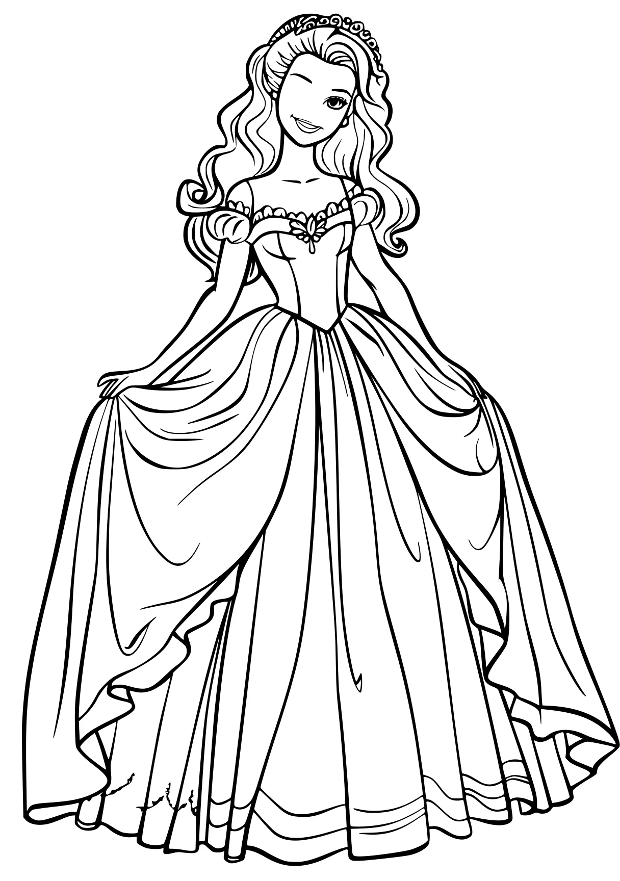 barbie coloring pages rosalina, rapunzel, princess, cinderella, free page downloads