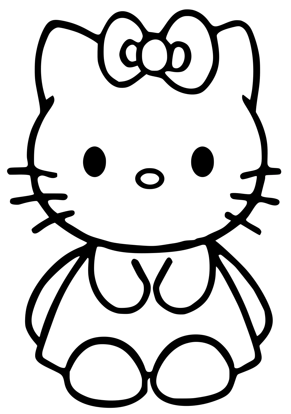 coloring pages printable hello kitty sanrio, kitty, cinnamoroll, free page downloads