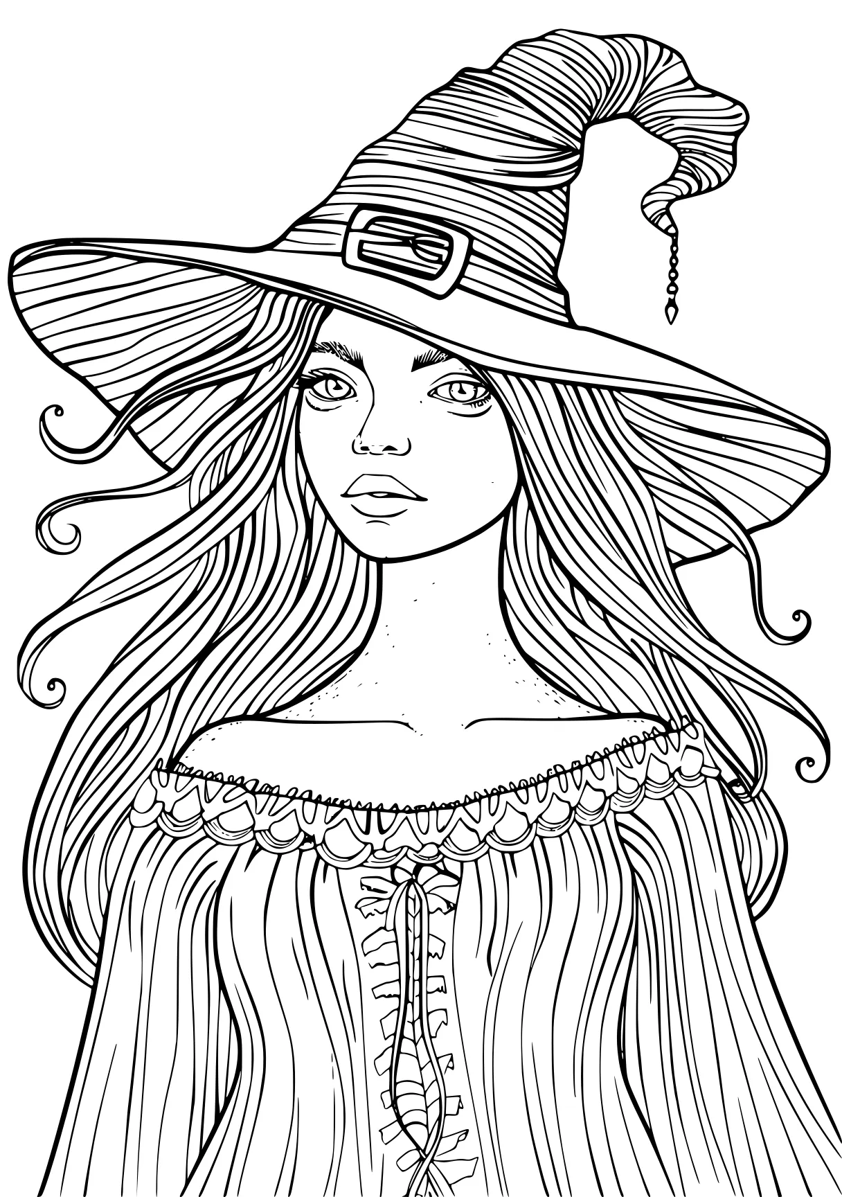 witch coloring pages witchy, witch, hat, wizard, free page downloads