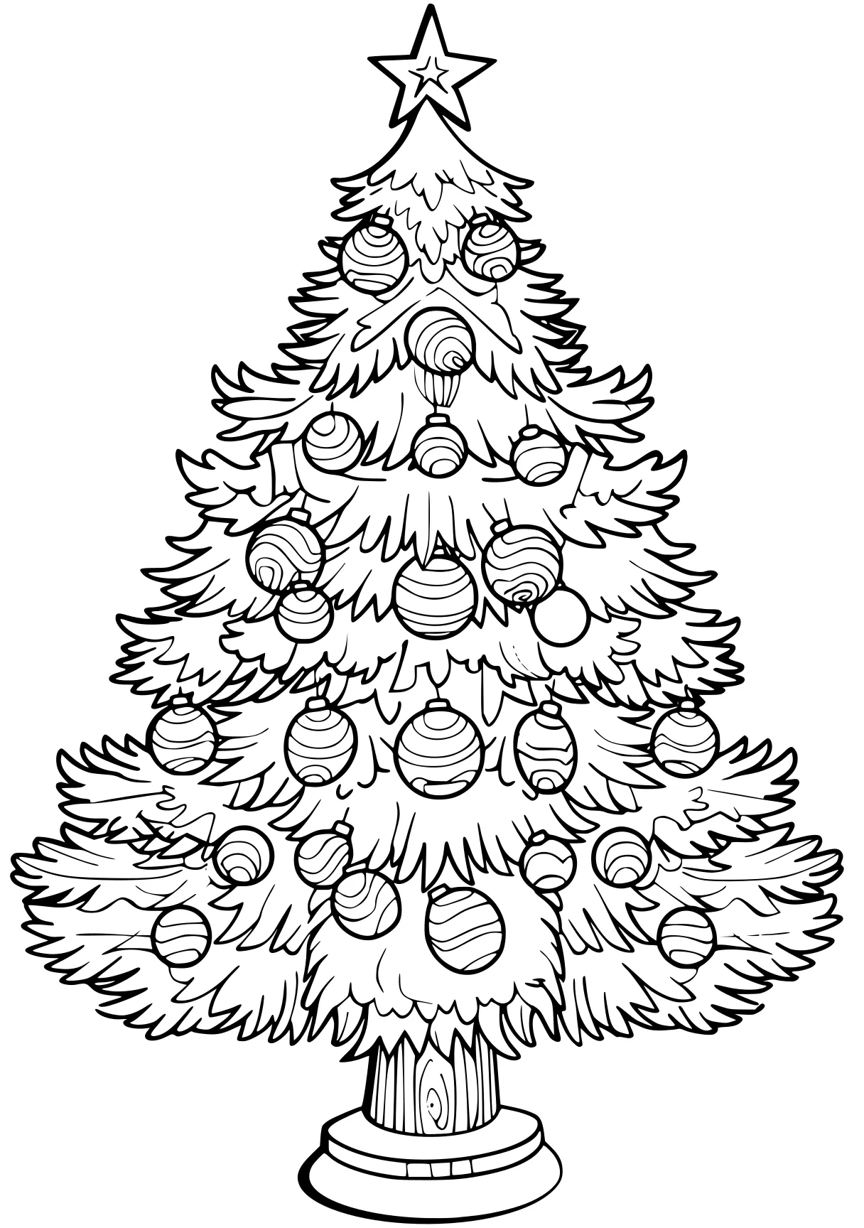 christmas tree coloring page ornament, tree, merry, christmas, xmas, free downloads