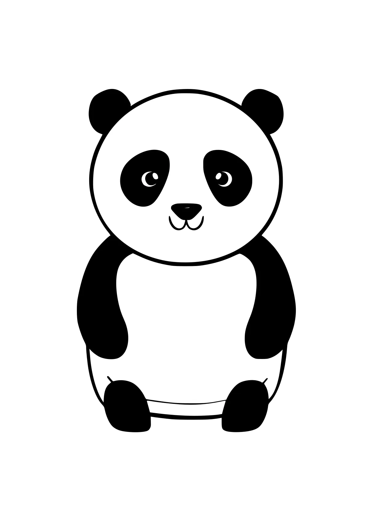 online colouring panda, bear, wan, banban, kung, free coloring page downloads