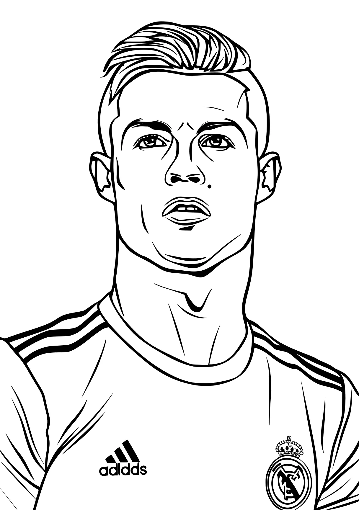 ronaldo coloring page ronaldo, cristiano, james, xavi, captain, free downloads