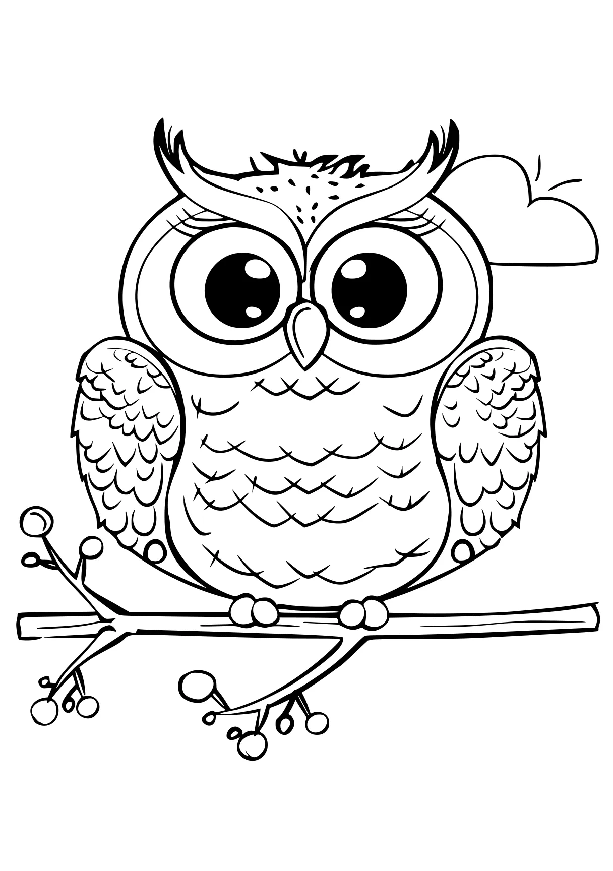 coloring sheets owl, illustrator, bird, free page downloads