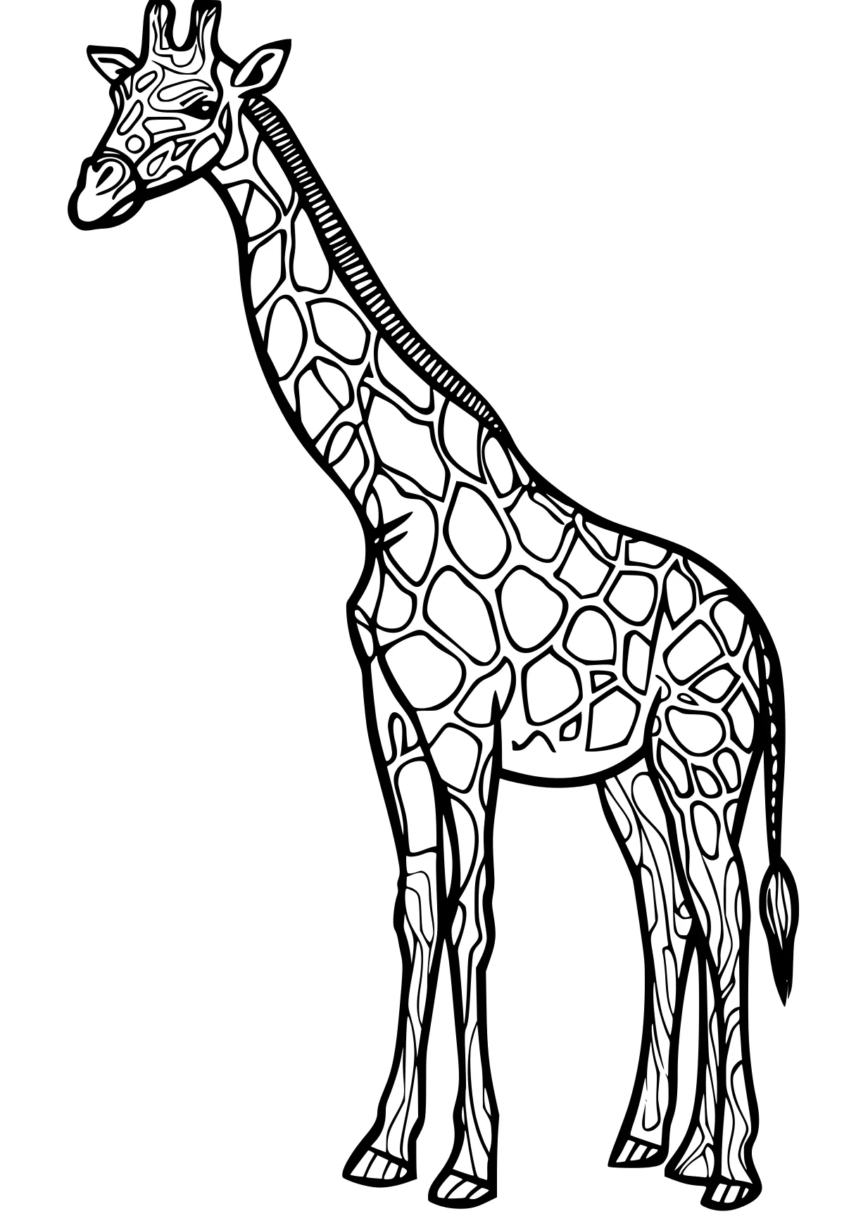 giraffe coloring pages giraffe, llama, brachiosaurus, camel, deer, free page downloads