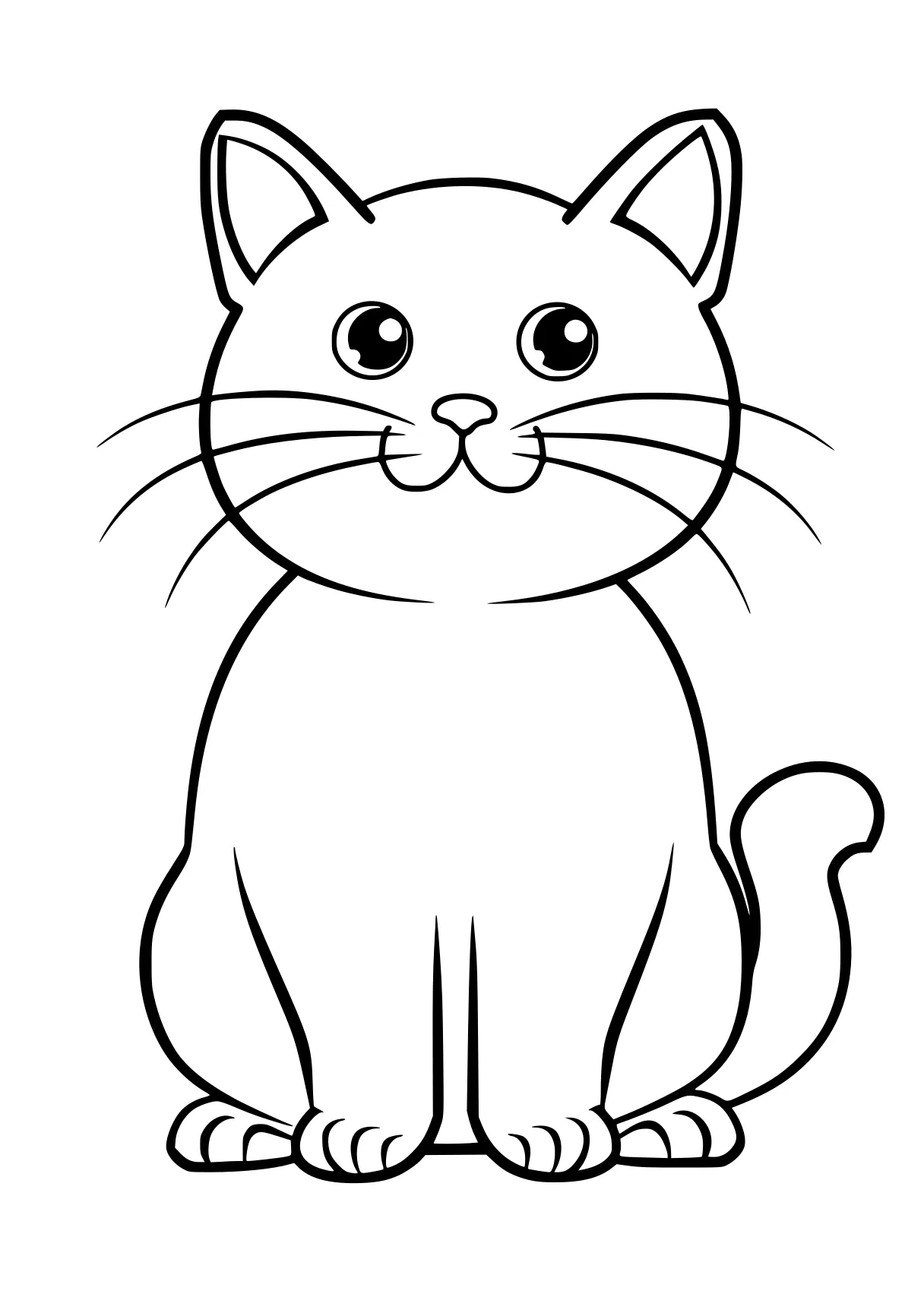 cat coloring cat, kitty, garfield, free page downloads