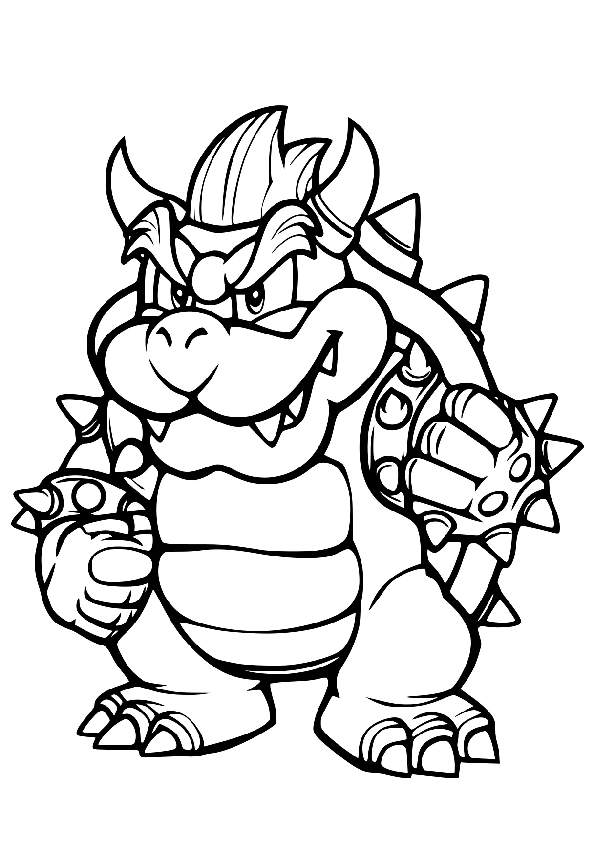 mario coloring pages bowser, toad, charizard, yoshi, dragon, free page downloads