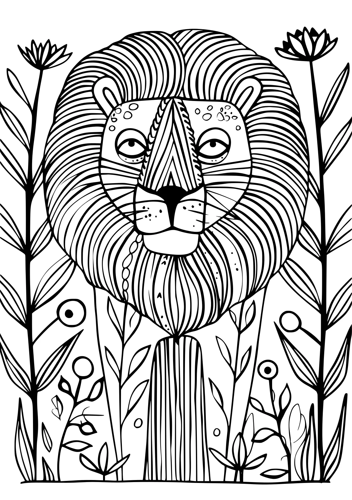 animal coloring pages lion, jaguar, lions, free page downloads