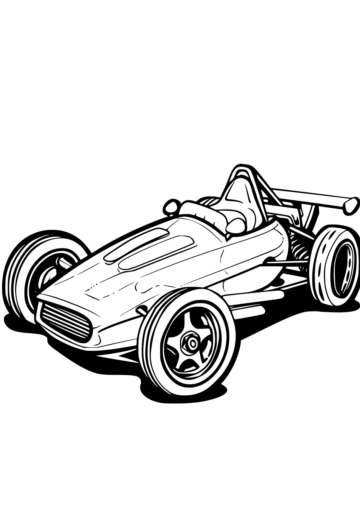 race car coloring page kart, car, vehicle, race, cars, free downloads