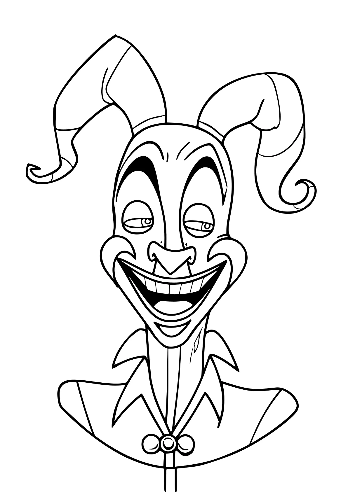 garten of banban coloring pages clown, goofy, twisty, donkey, looney, free page downloads